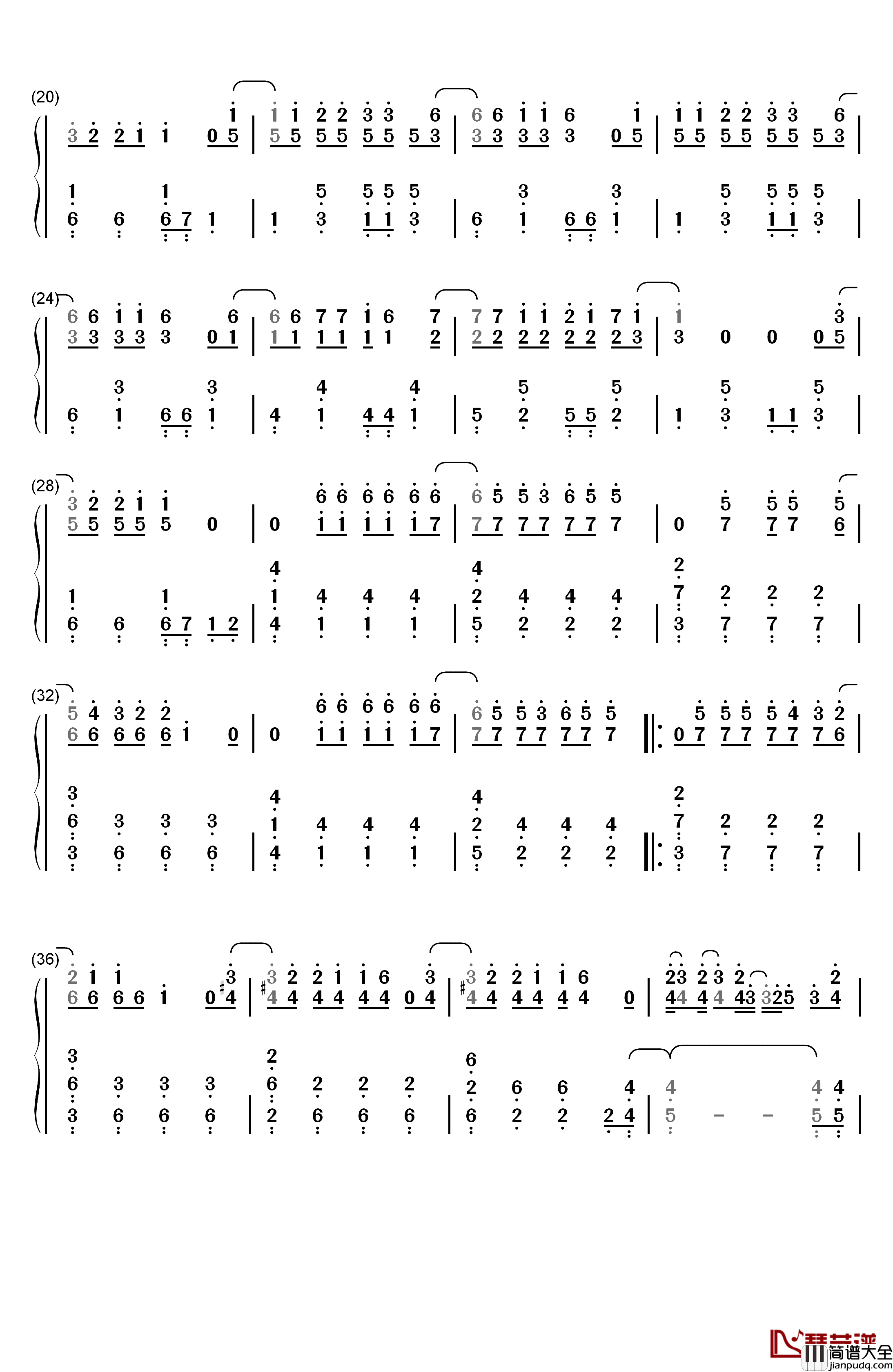 恋するフォーチュンクッキー(恋爱的幸运饼干)钢琴简谱_数字双手_AKB48