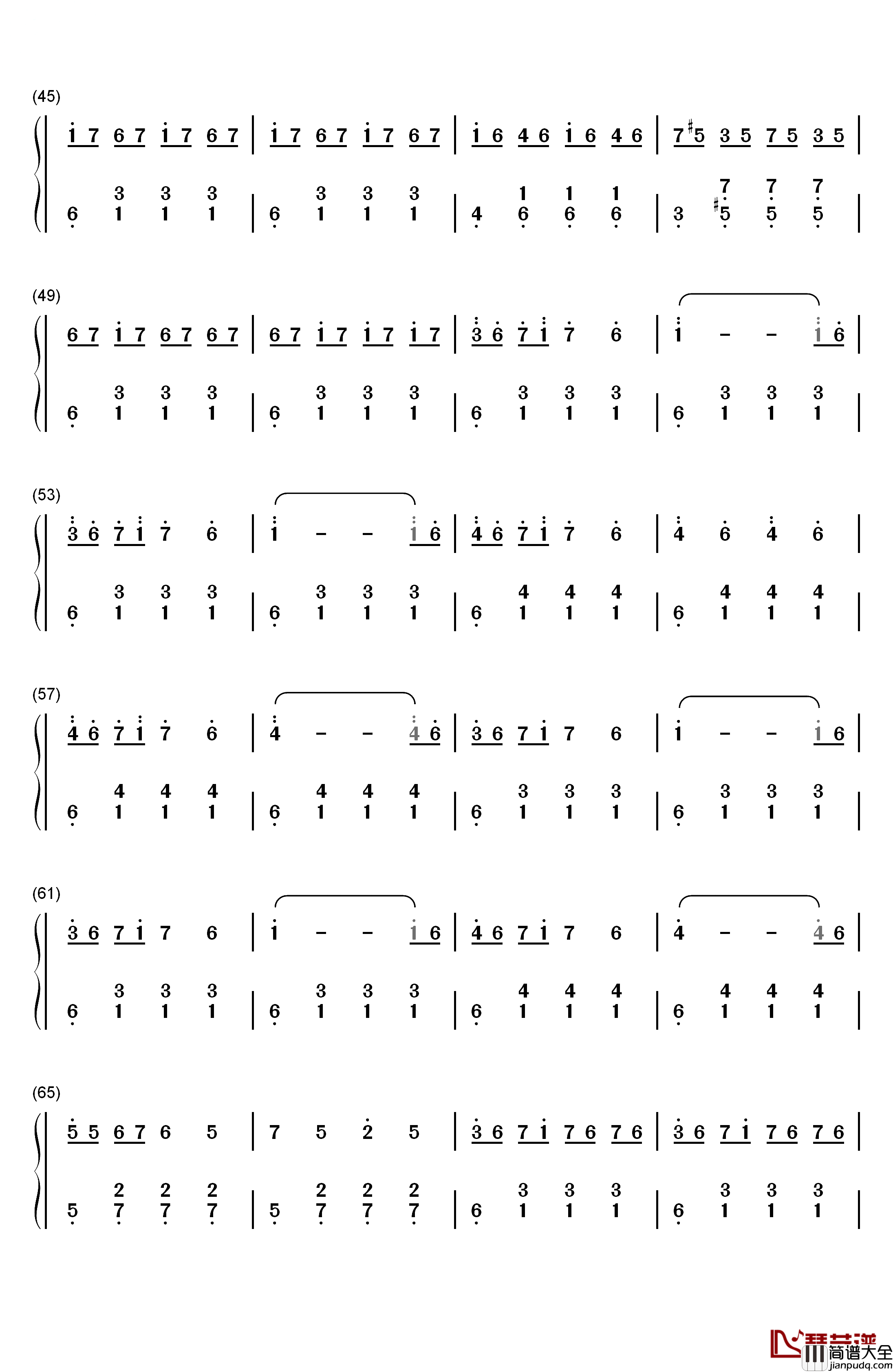 Pilgrims_on_a_Long_Journey钢琴简谱_数字双手_Coeur_de_Pirate