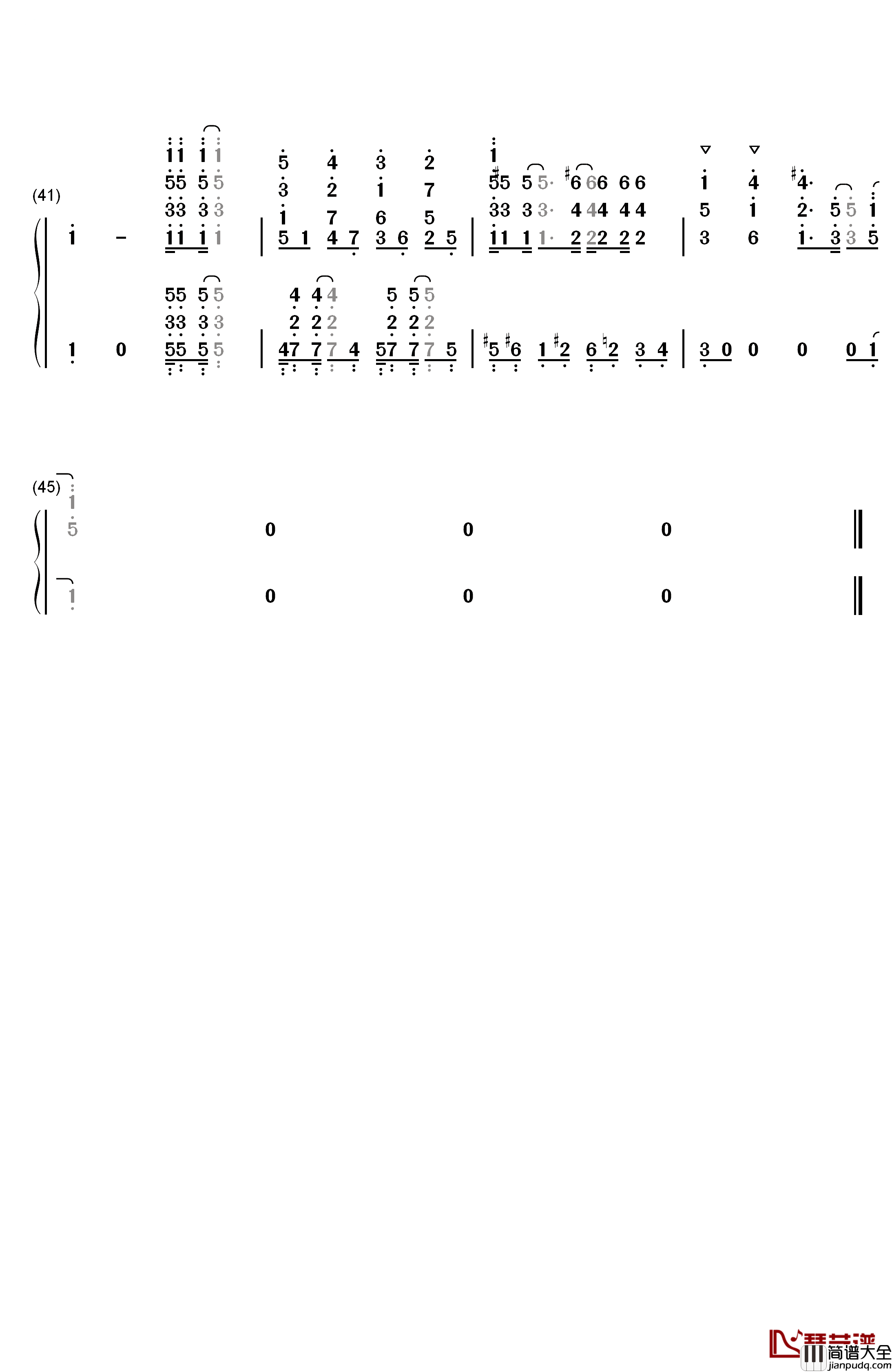 ミラクルカラーズ☆本日も異常ナシ钢琴简谱_数字双手_COLORS☆SLASH