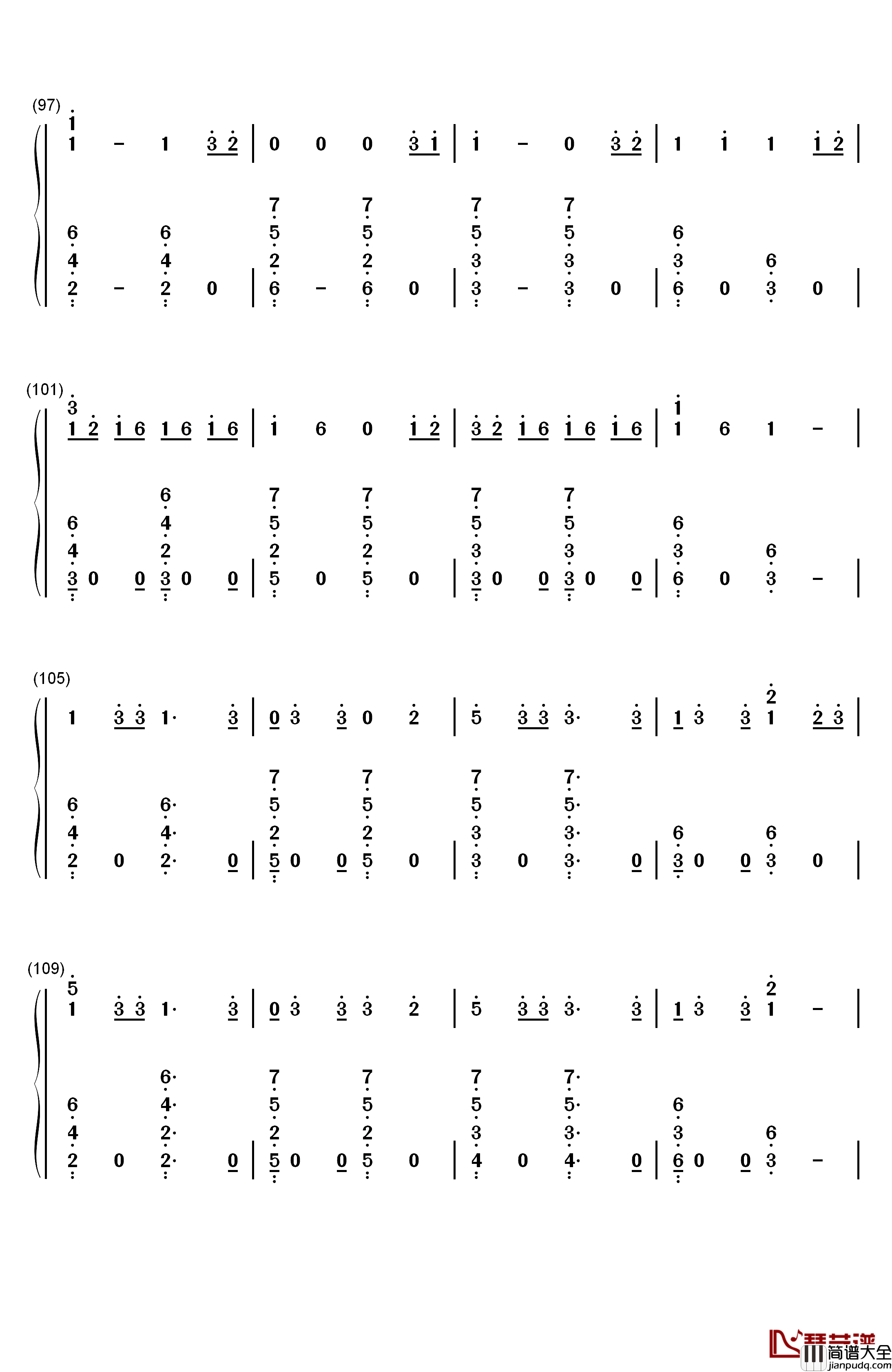 Dawn_Of_Us钢琴简谱_数字双手_王嘉尔