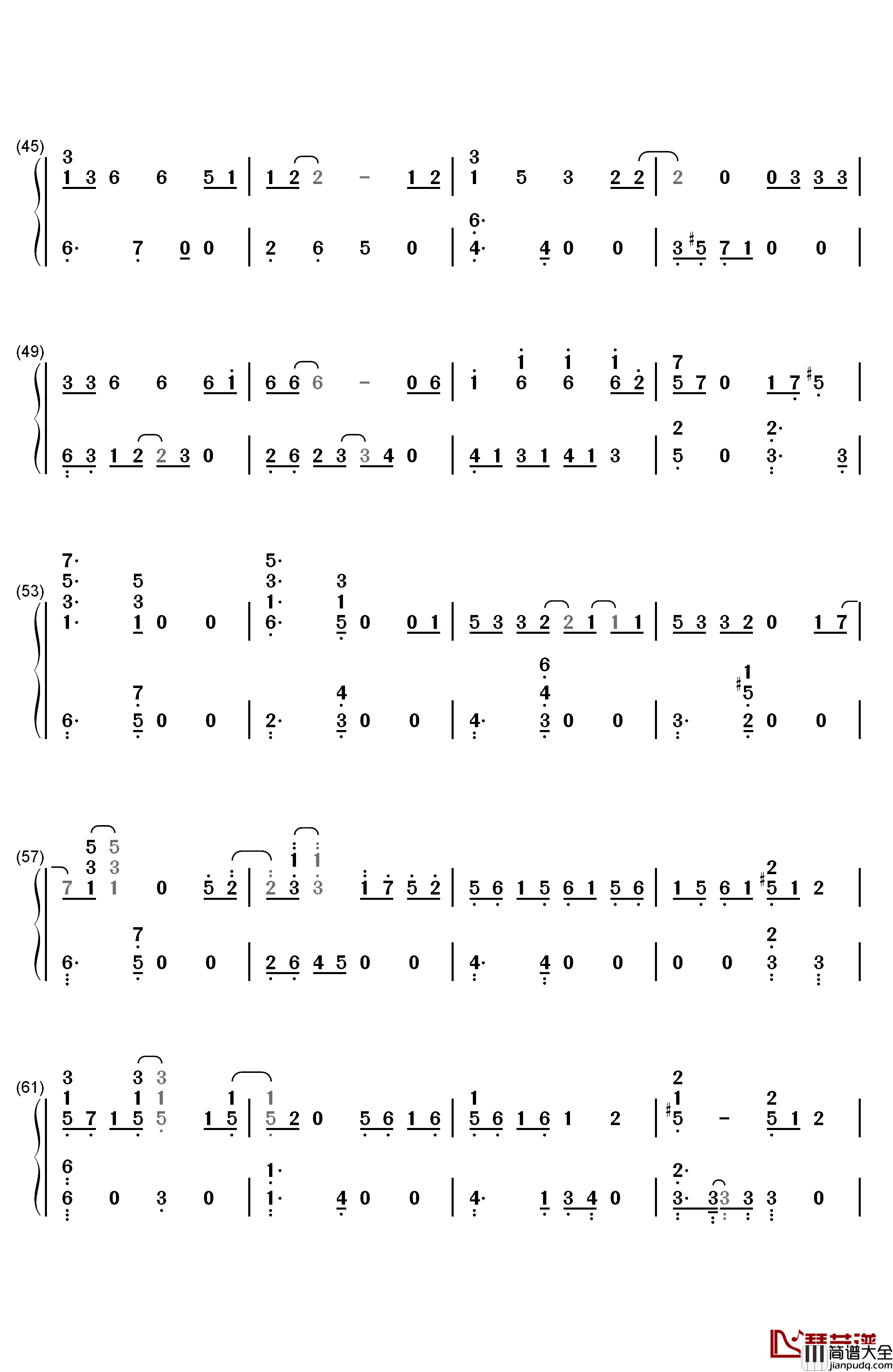 Baby_Don't_Cry钢琴简谱_数字双手_EXO_M
