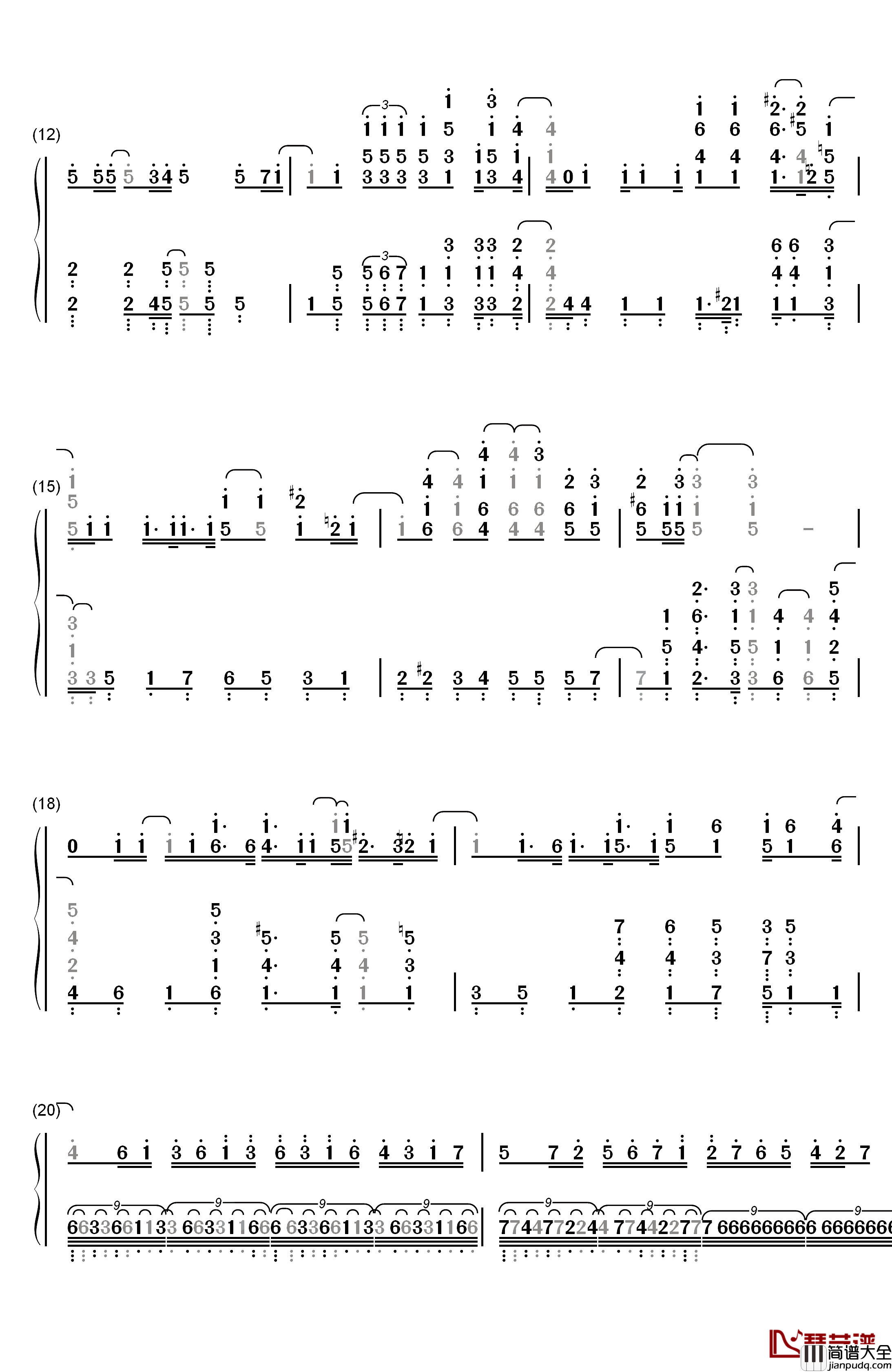 ミラクルカラーズ☆本日も異常ナシ钢琴简谱_数字双手_COLORS☆SLASH