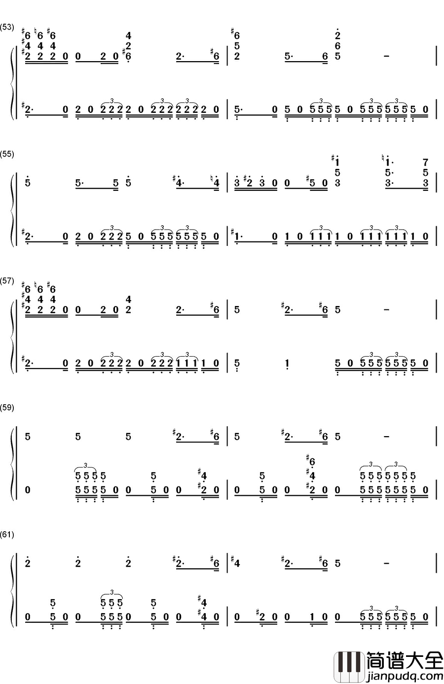 The_Imperial_March钢琴简谱_数字双手_John_Williams