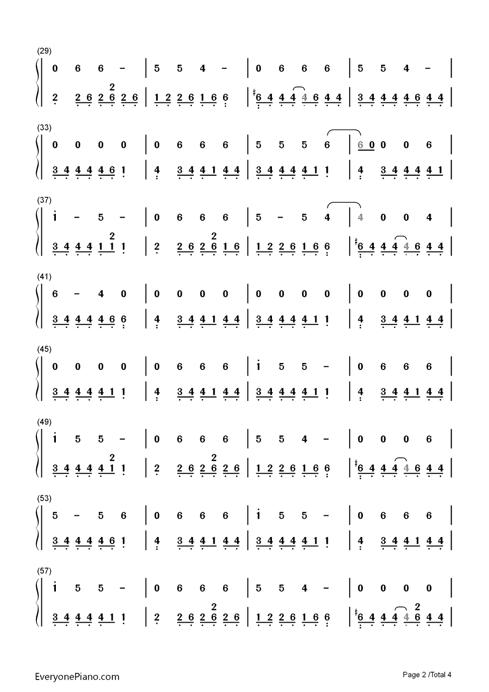 Heartbeats钢琴简谱_数字双手_Jose_Gonzalez