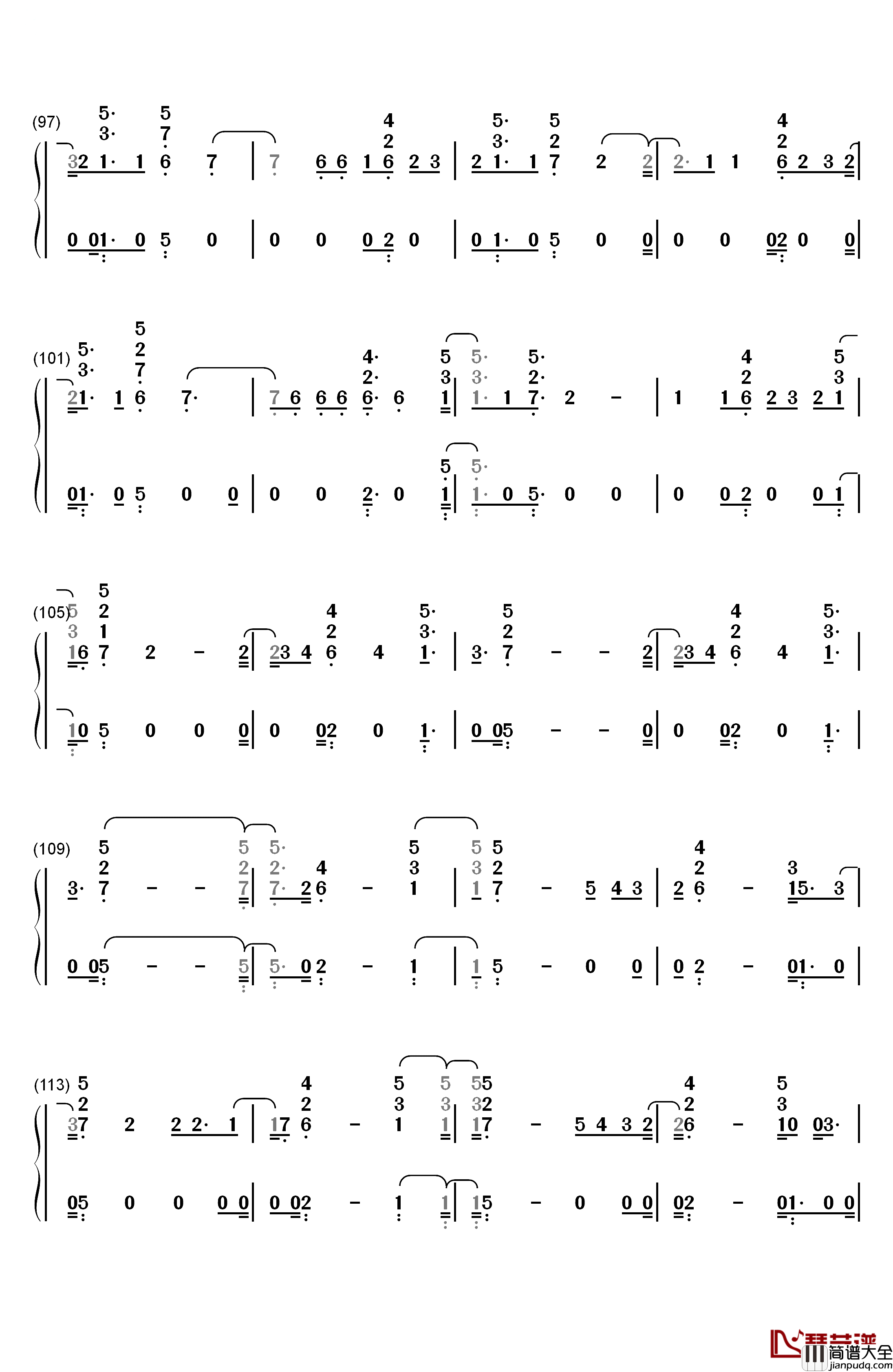 Disconnect钢琴简谱_数字双手_Clean_Bandit_ft_Marina