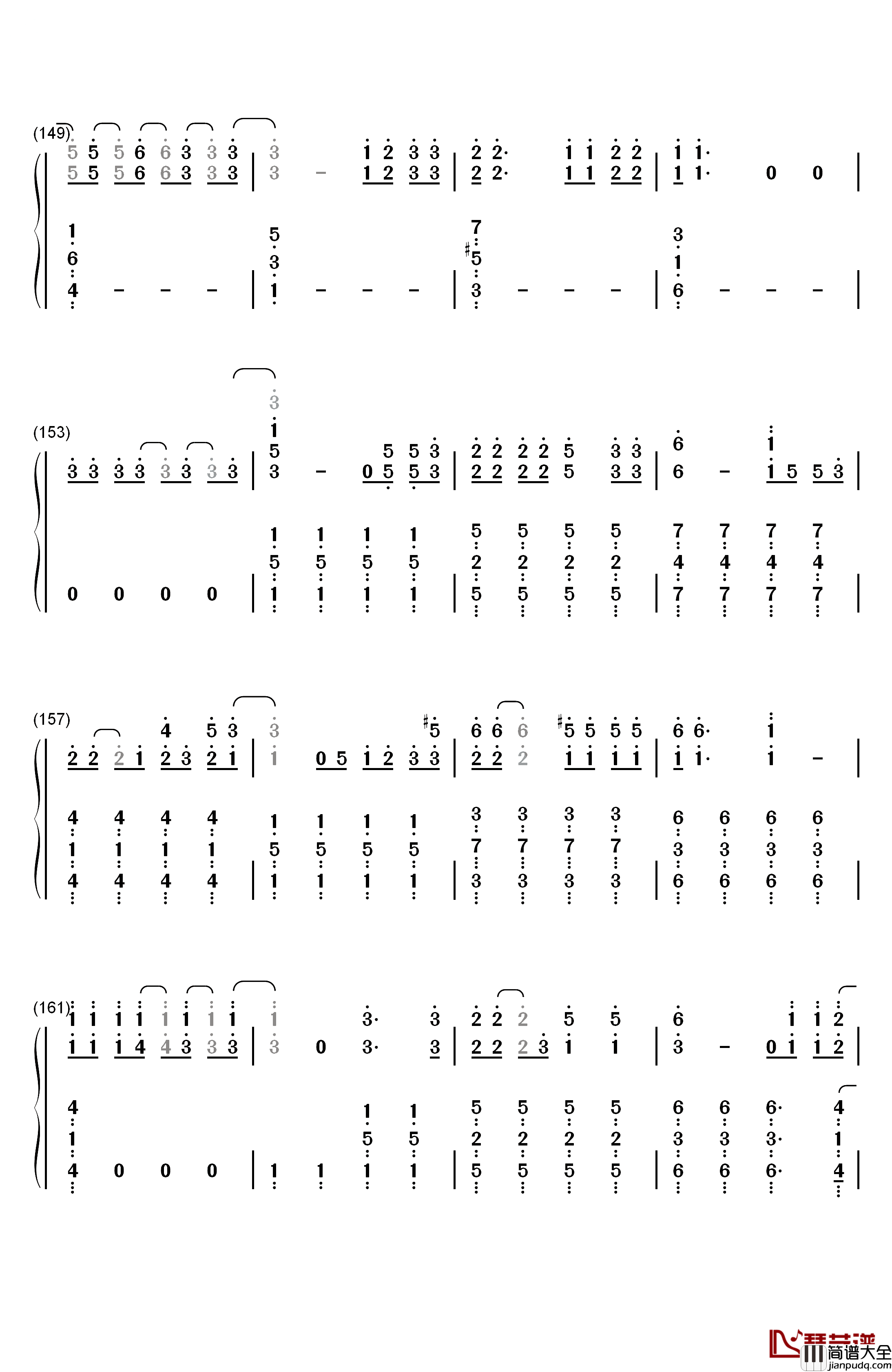 The_Greatest_Show钢琴简谱_数字双手_Pasek_and_Paul