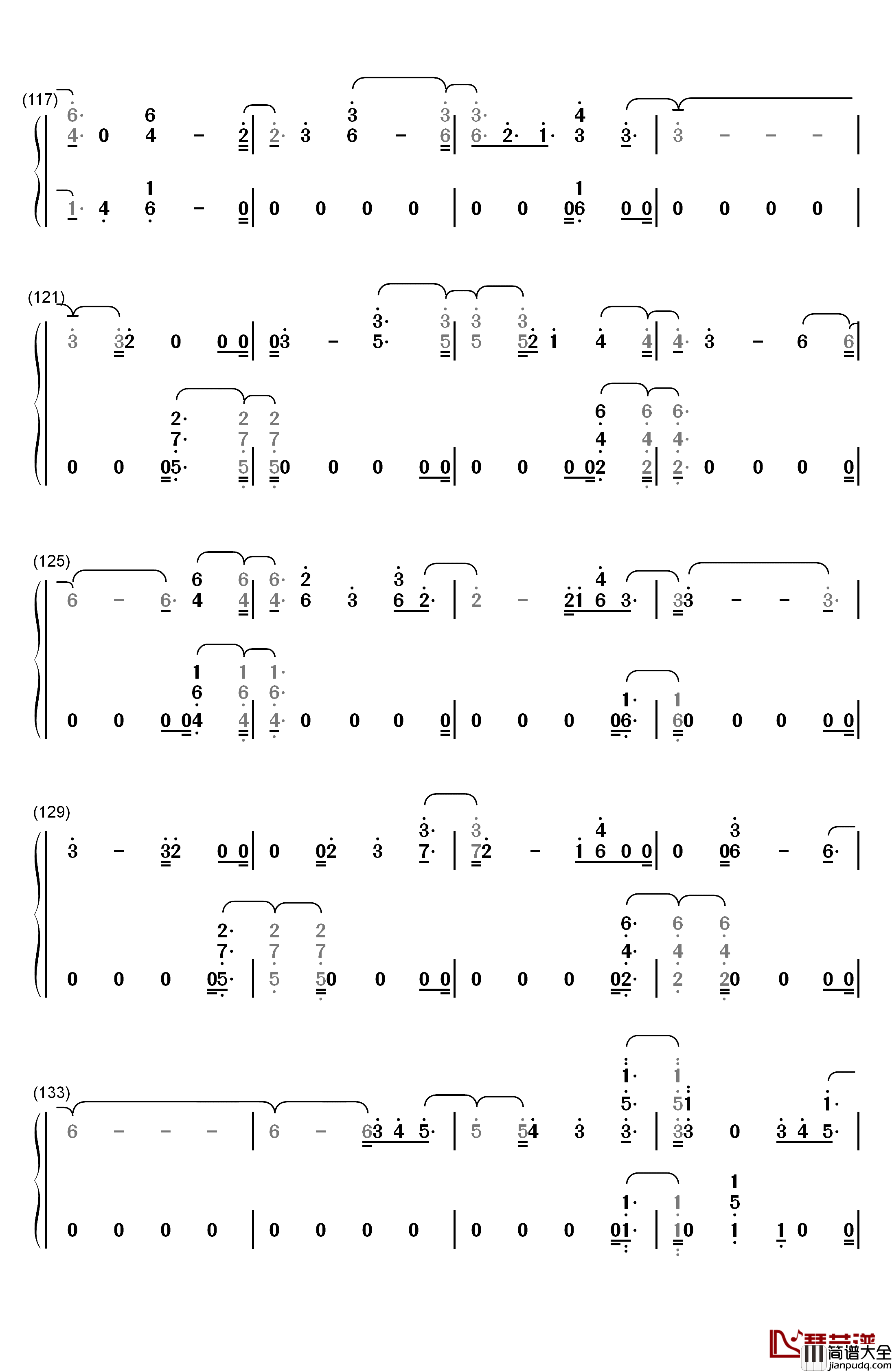 I'm_Still_Here钢琴简谱_数字双手_Sia