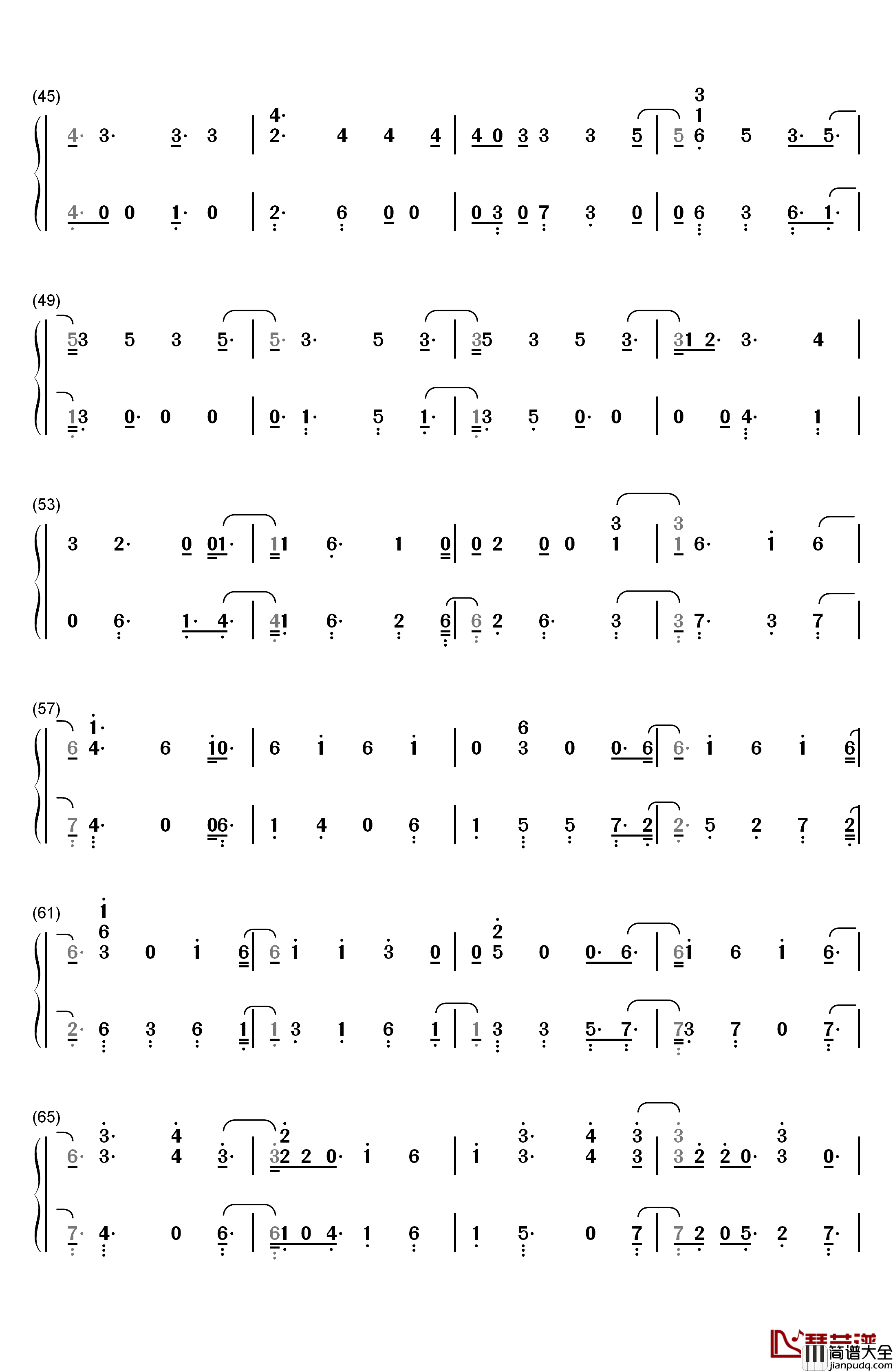 Can_You_Feel_It钢琴简谱_数字双手_Highlight