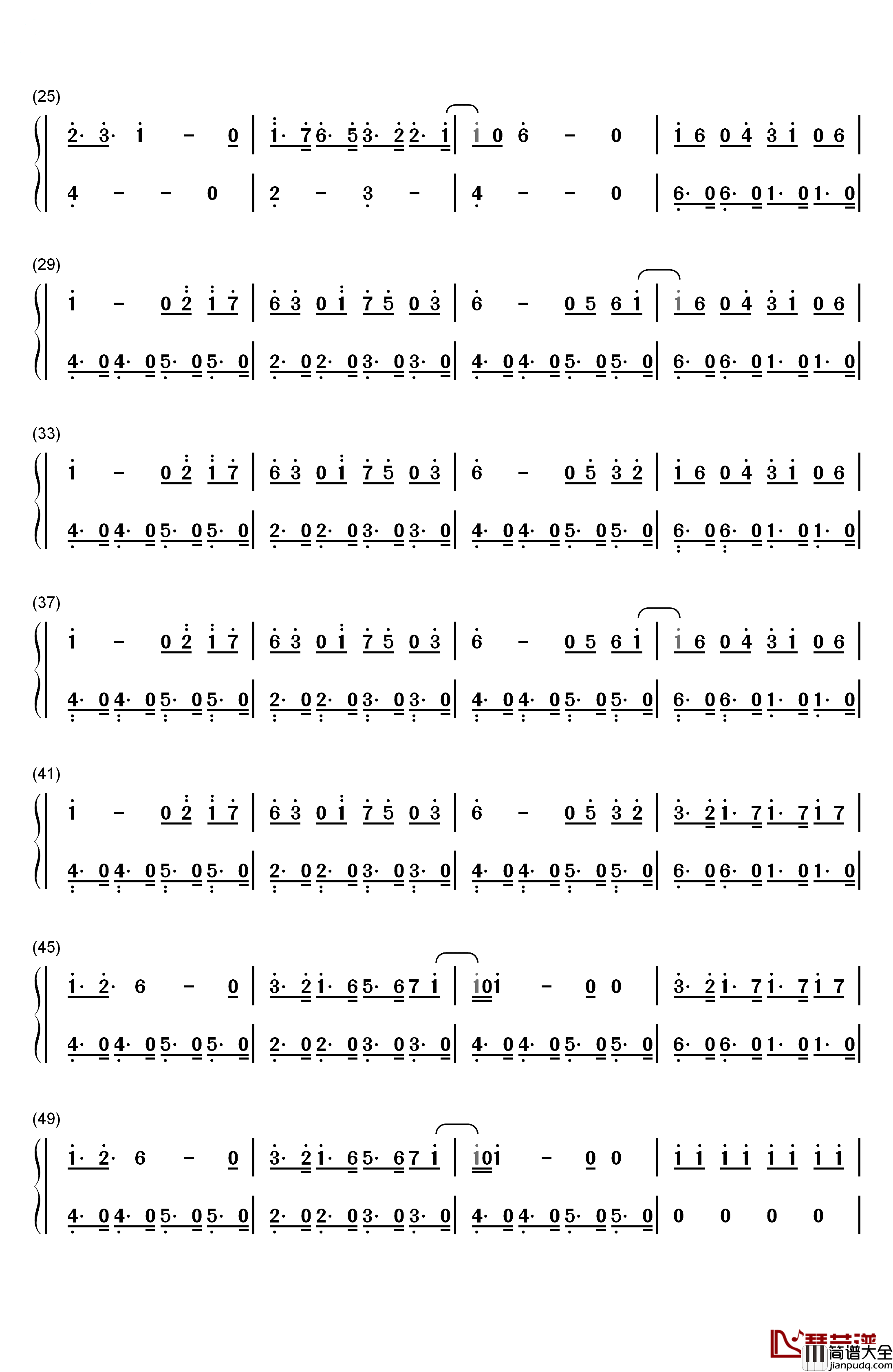 I_Could_Be_the_One钢琴简谱_数字双手_Avicii