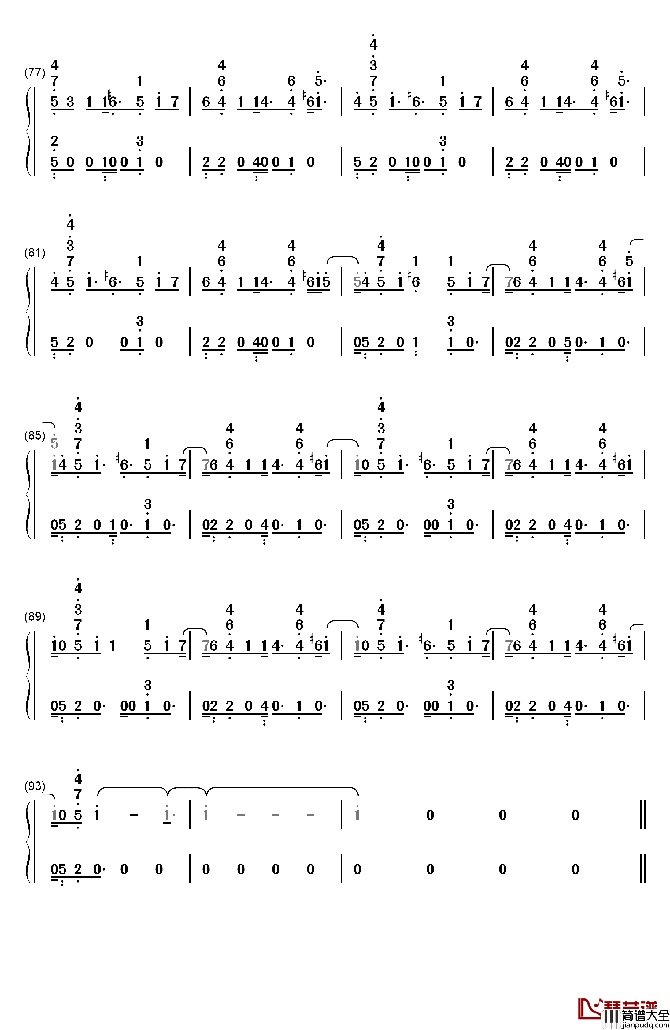 Bibia_Be_Ye_Ye钢琴简谱_数字双手_Ed_Sheeran