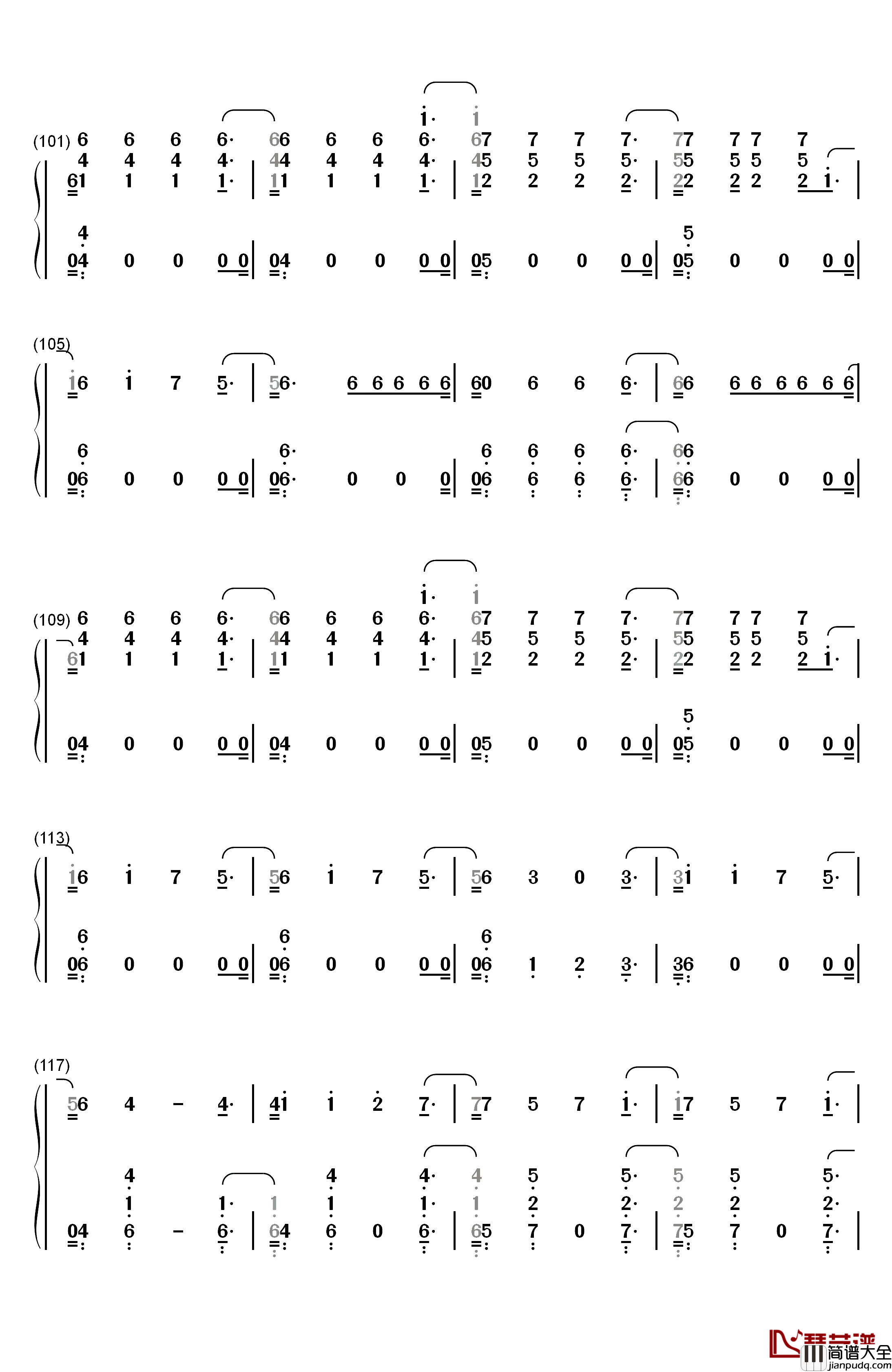 Sin_Pijama钢琴简谱_数字双手_Becky_G_Natti_Natasha