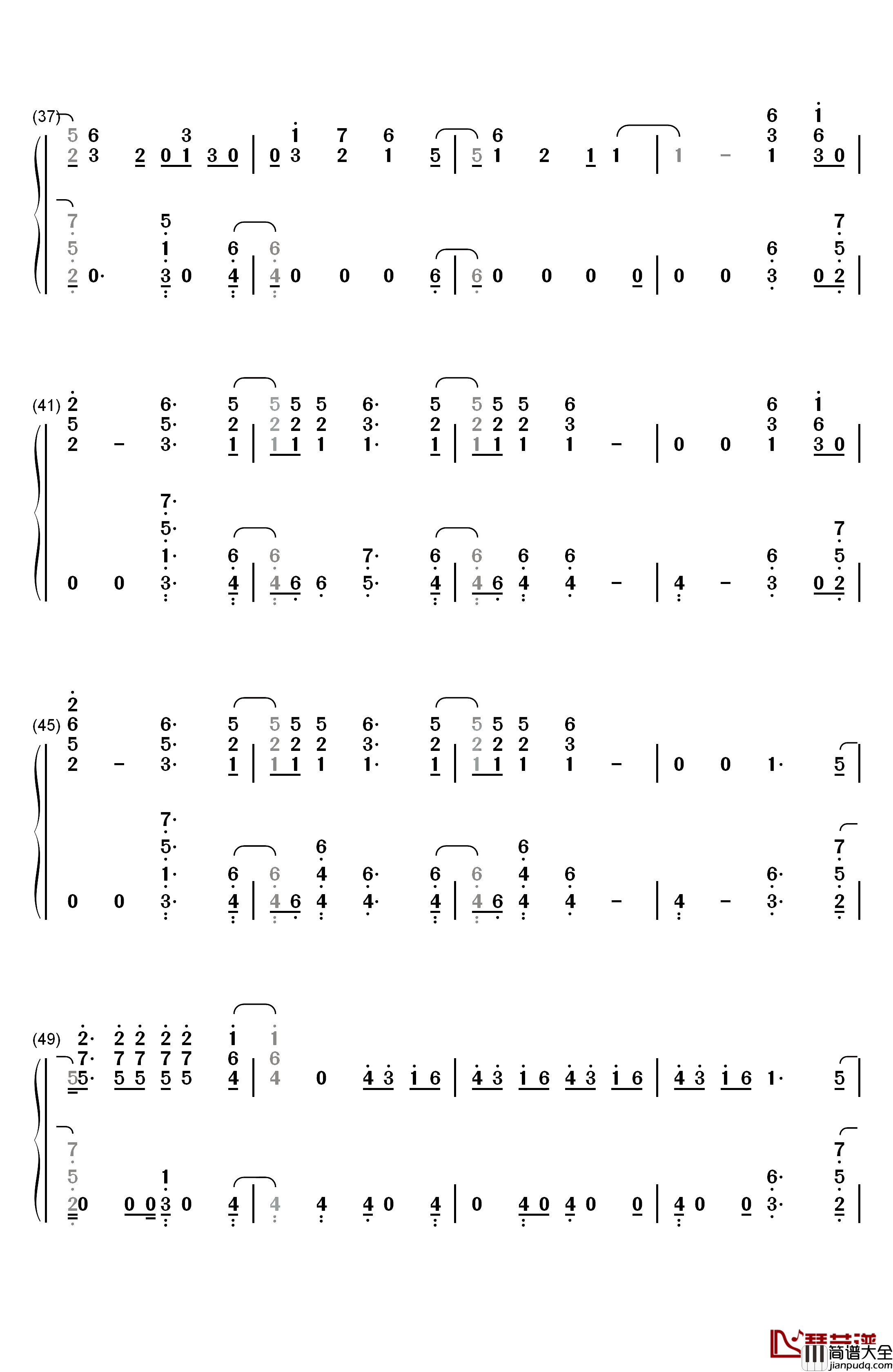 Don't_Go_Breaking_My_Heart钢琴简谱_数字双手_Backstreet_Boys