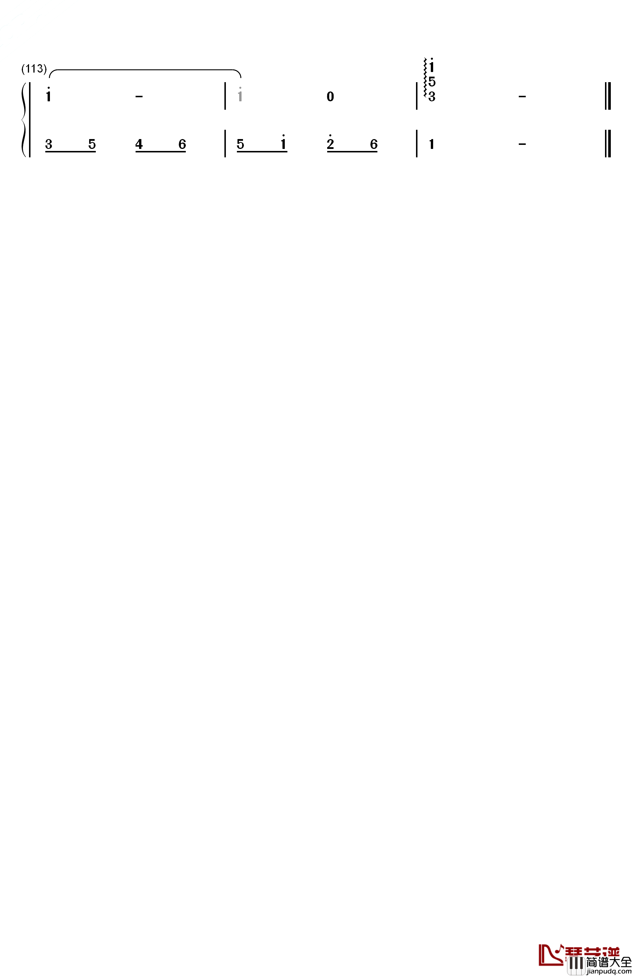 月光钢琴简谱_数字双手_羽泉