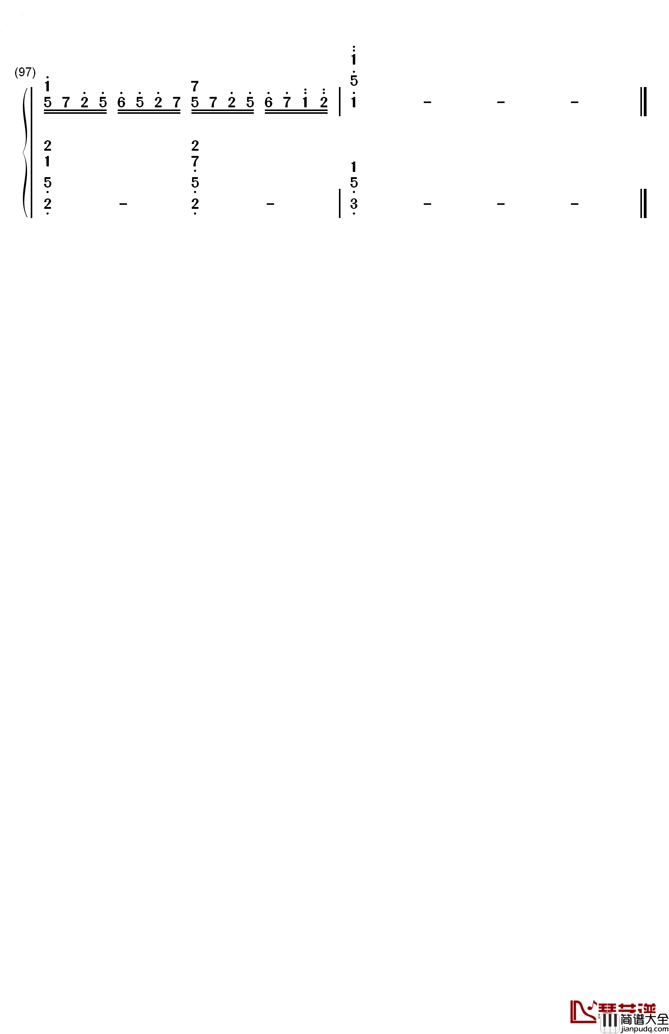 ごめんね、SUMMER钢琴简谱_数字双手_SKE48