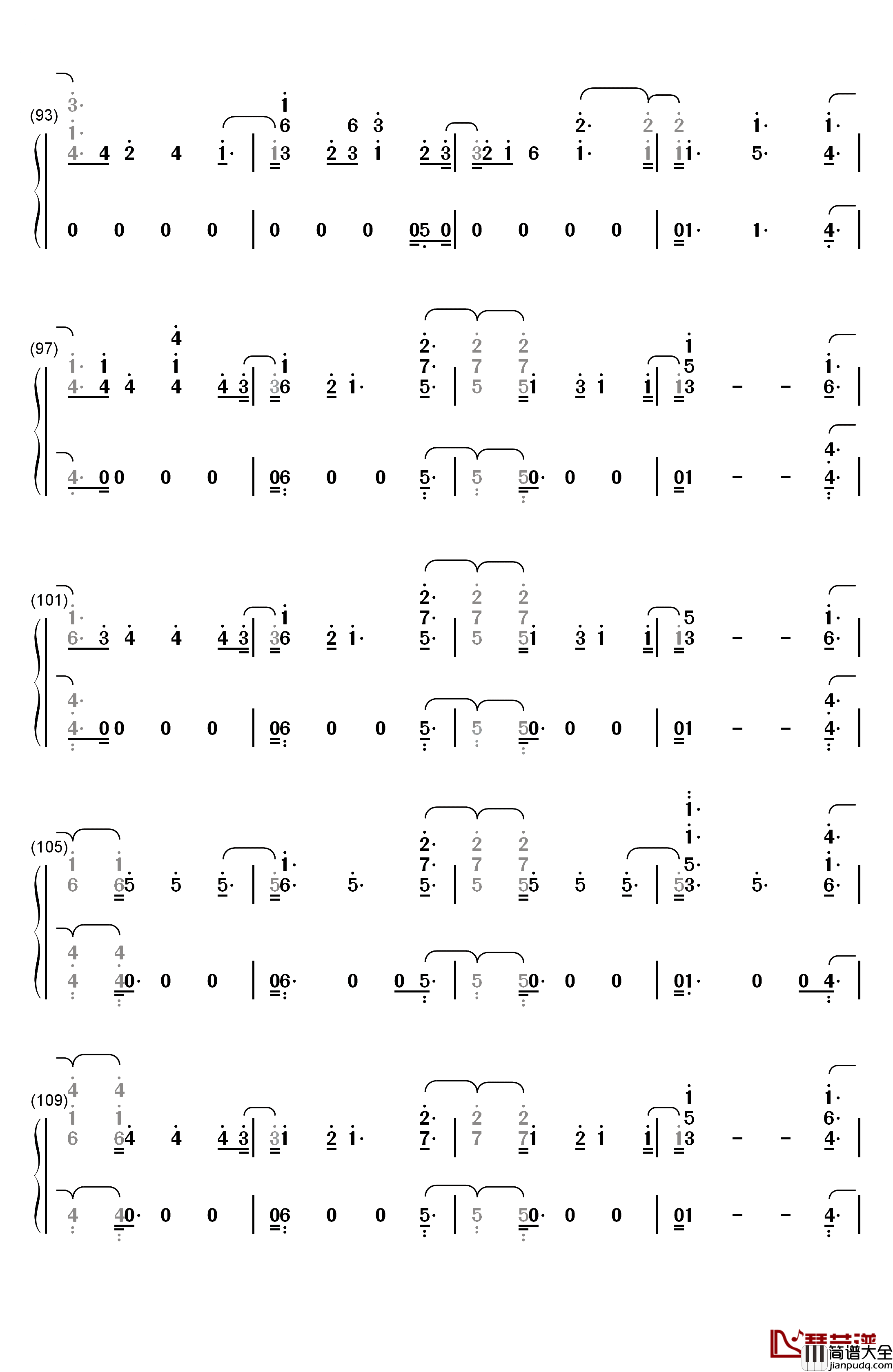 Don't_Say_You_Love_Me钢琴简谱_数字双手_Fifth_Harmony