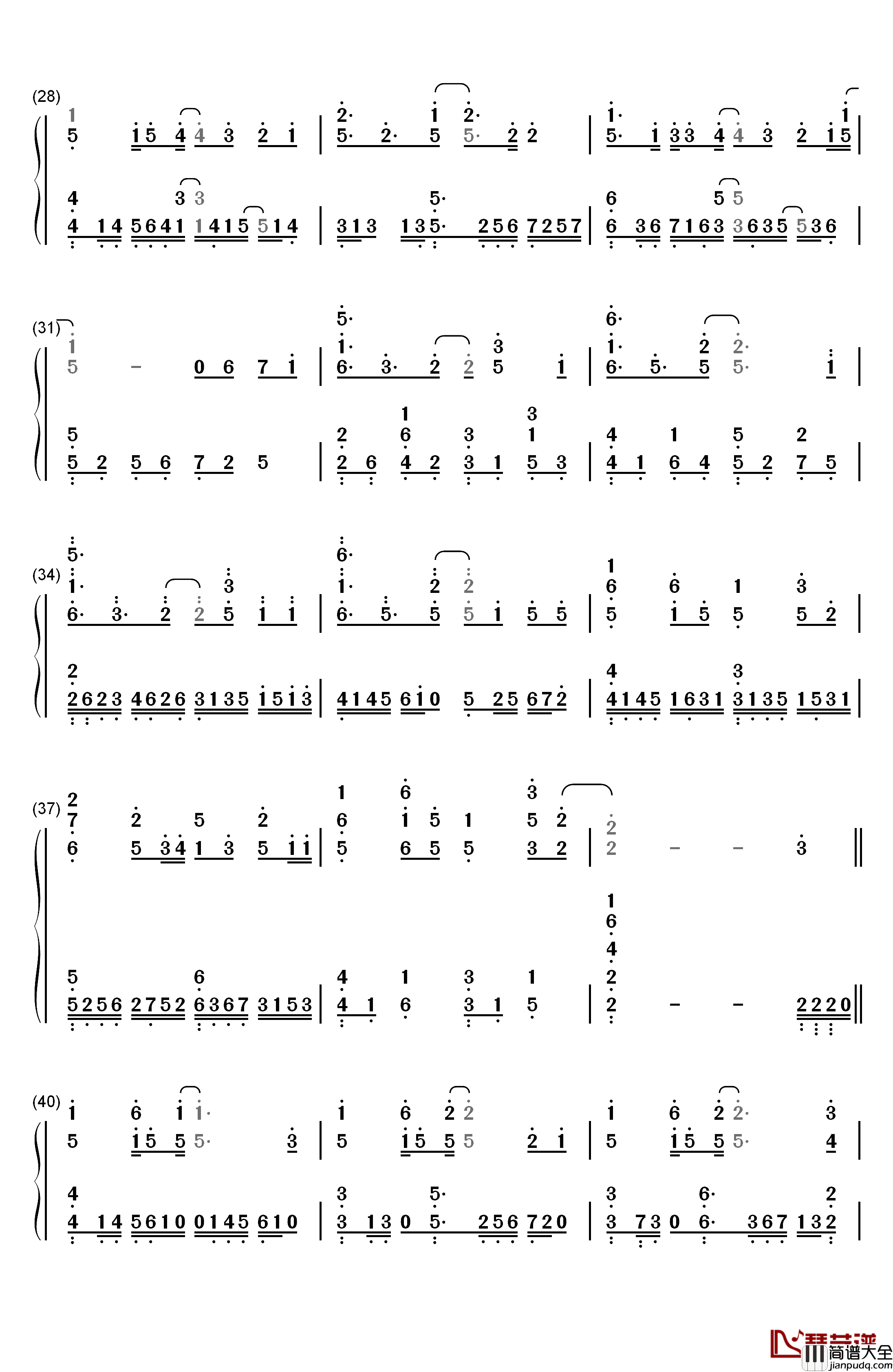 Shelter钢琴简谱_数字双手_Porter_Robinson&Madeon