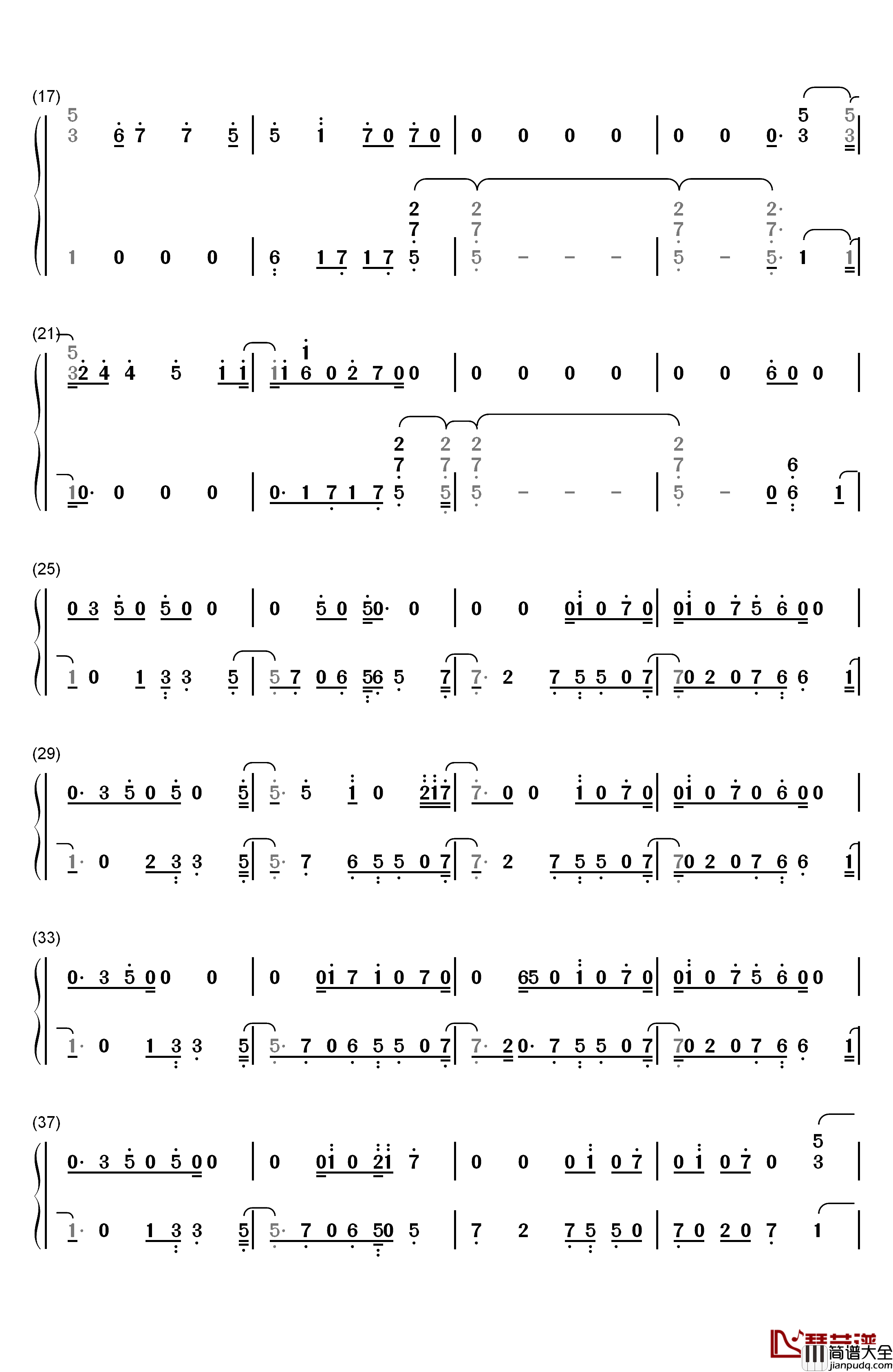 Younger_Now钢琴简谱_数字双手_Miley_Cyrus