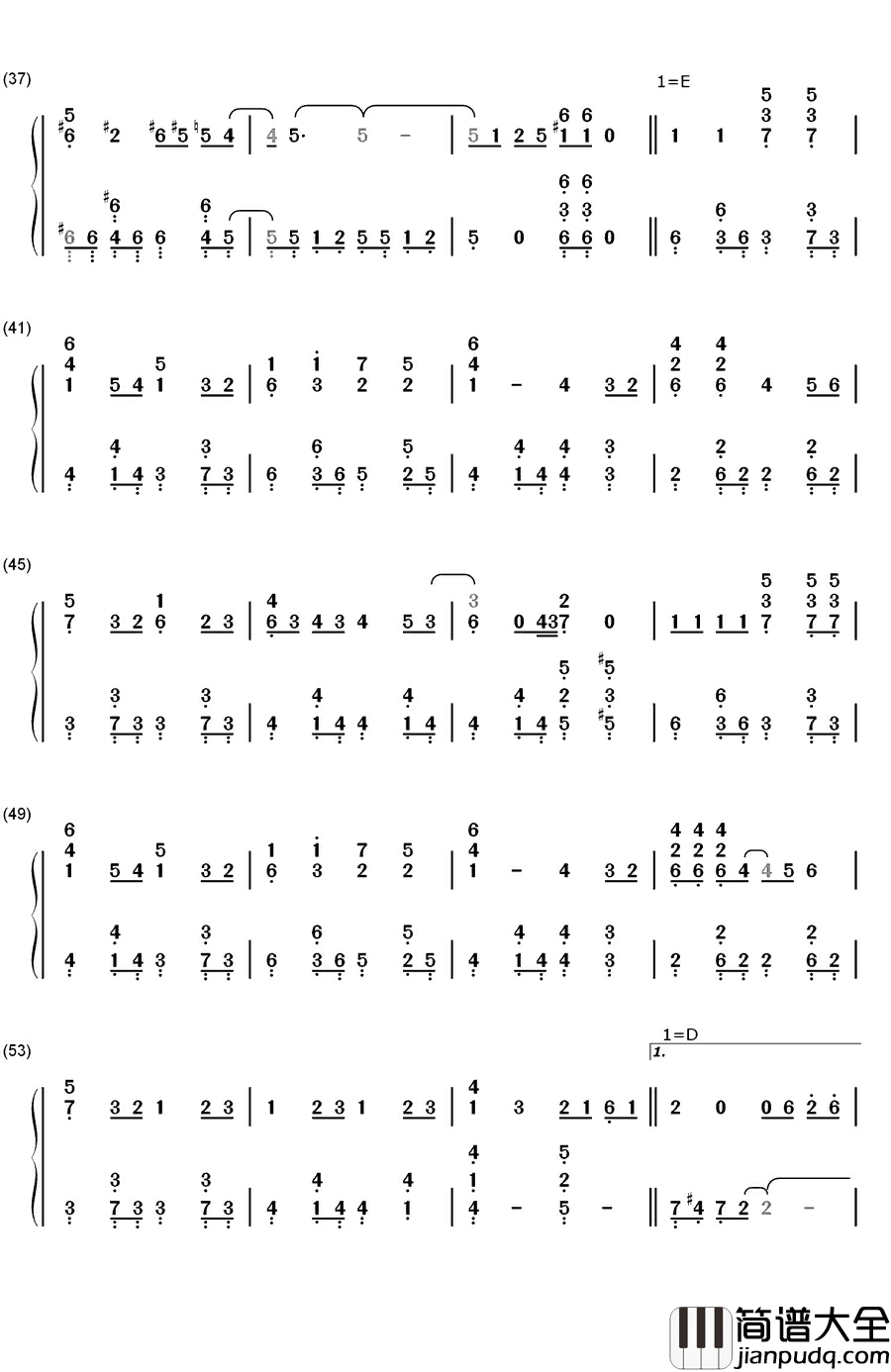 创圣のアクエリオン钢琴简谱_数字双手_AKINO