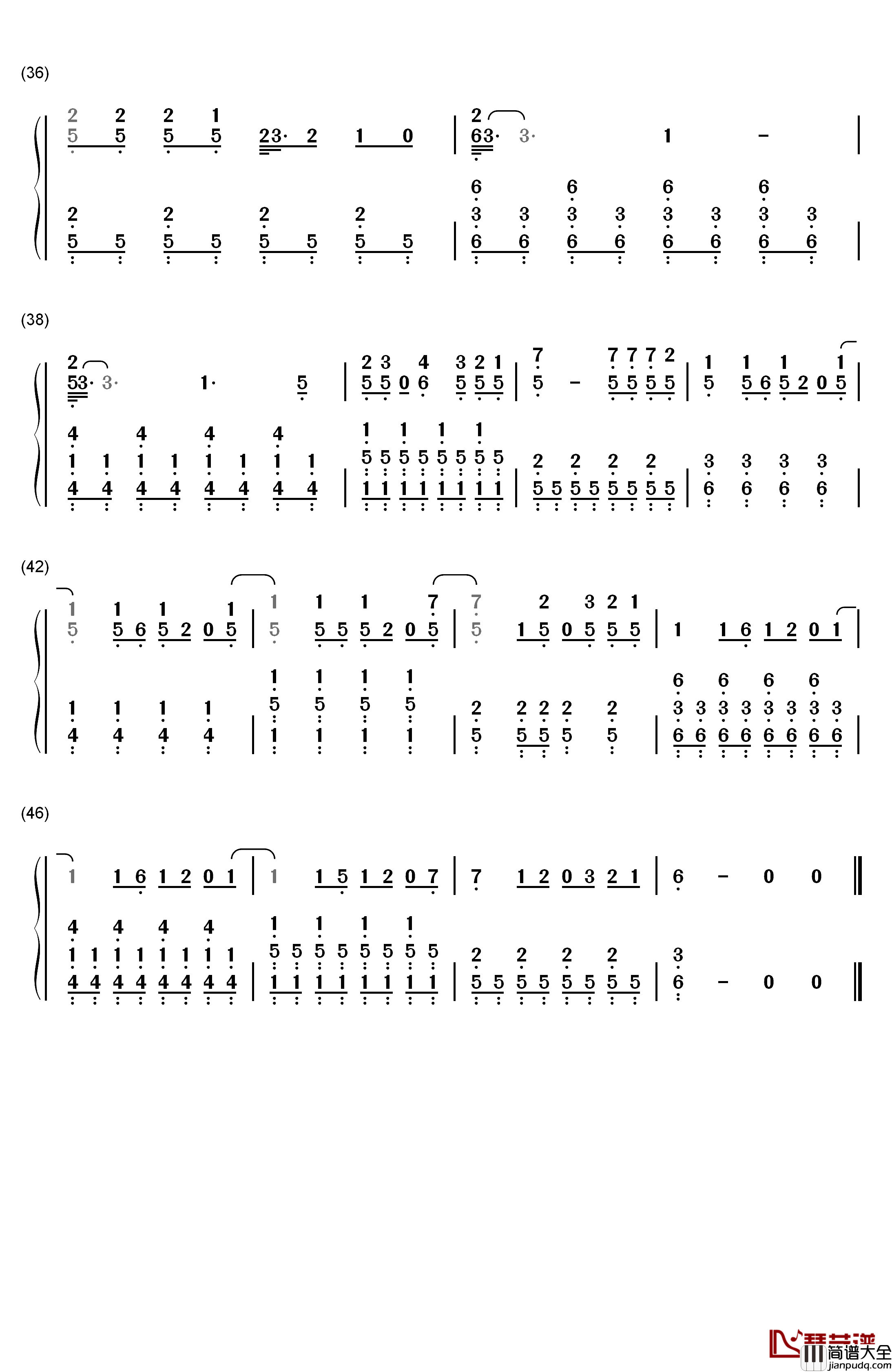 Sparks_Fly钢琴简谱_数字双手_Taylor_Swift