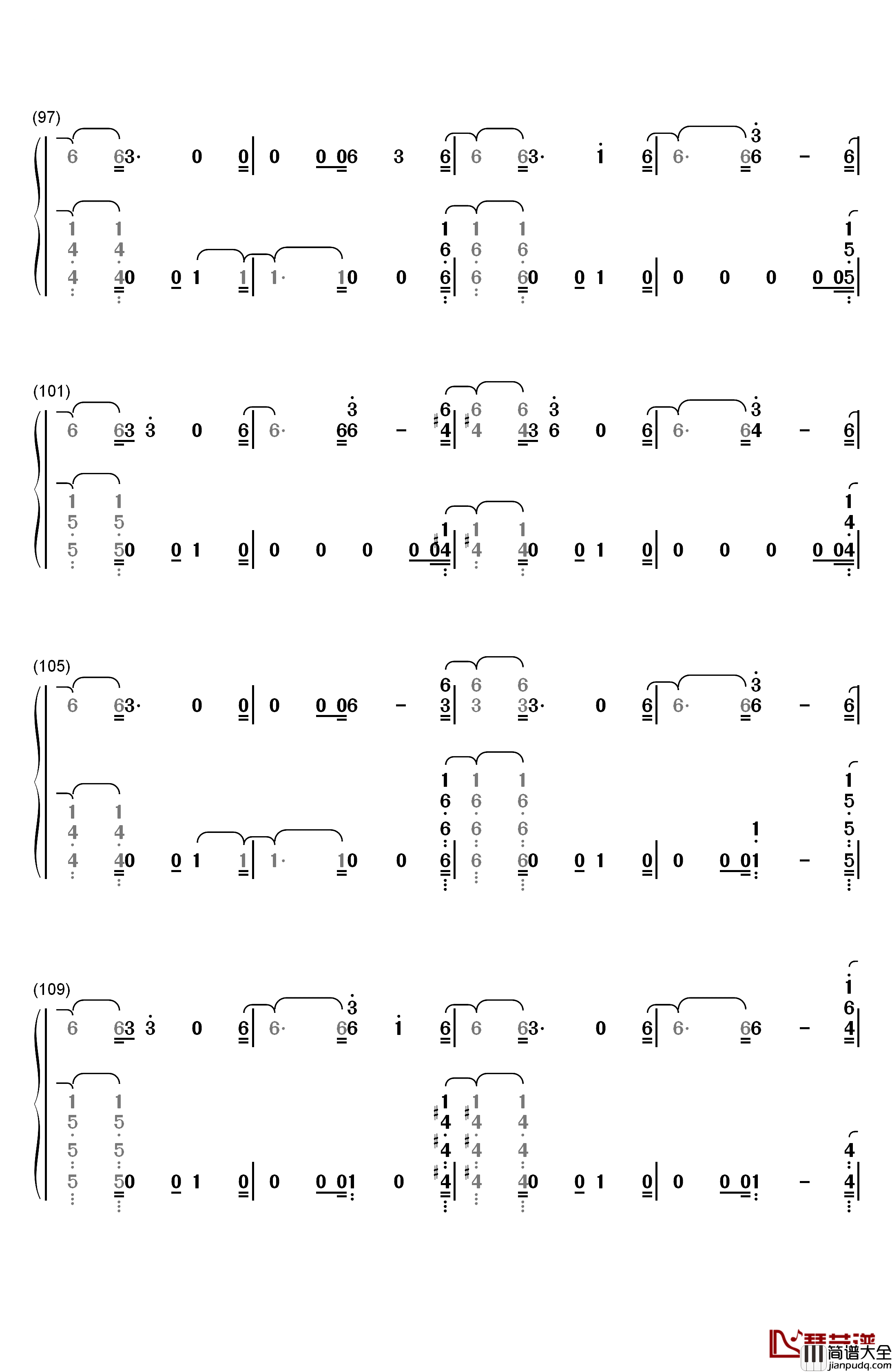 Sober钢琴简谱_数字双手_G_Eazy_Charlie_Puth