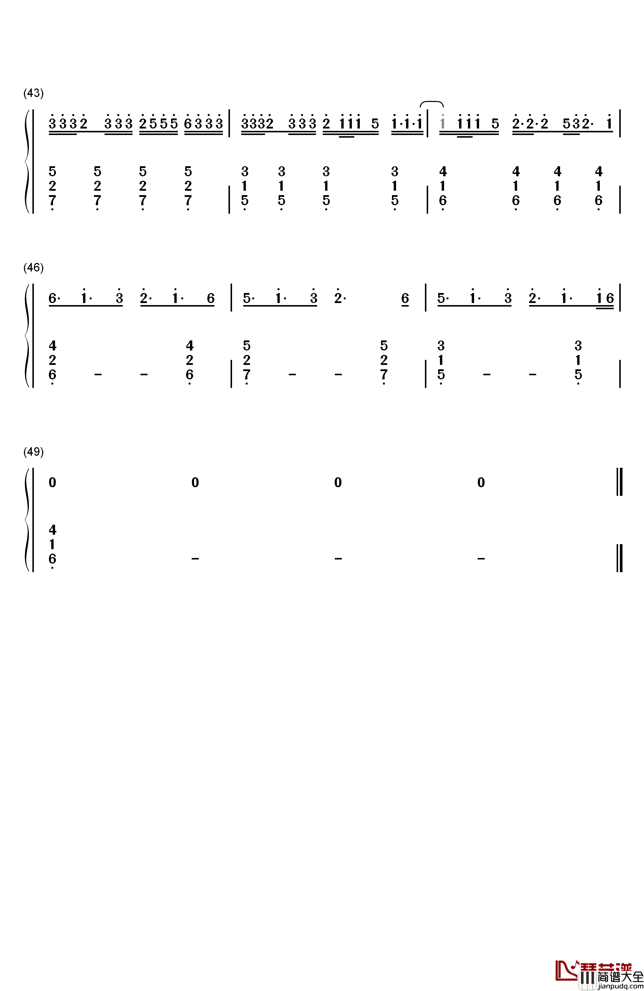 Better_Now钢琴简谱_数字双手_Post_Malone