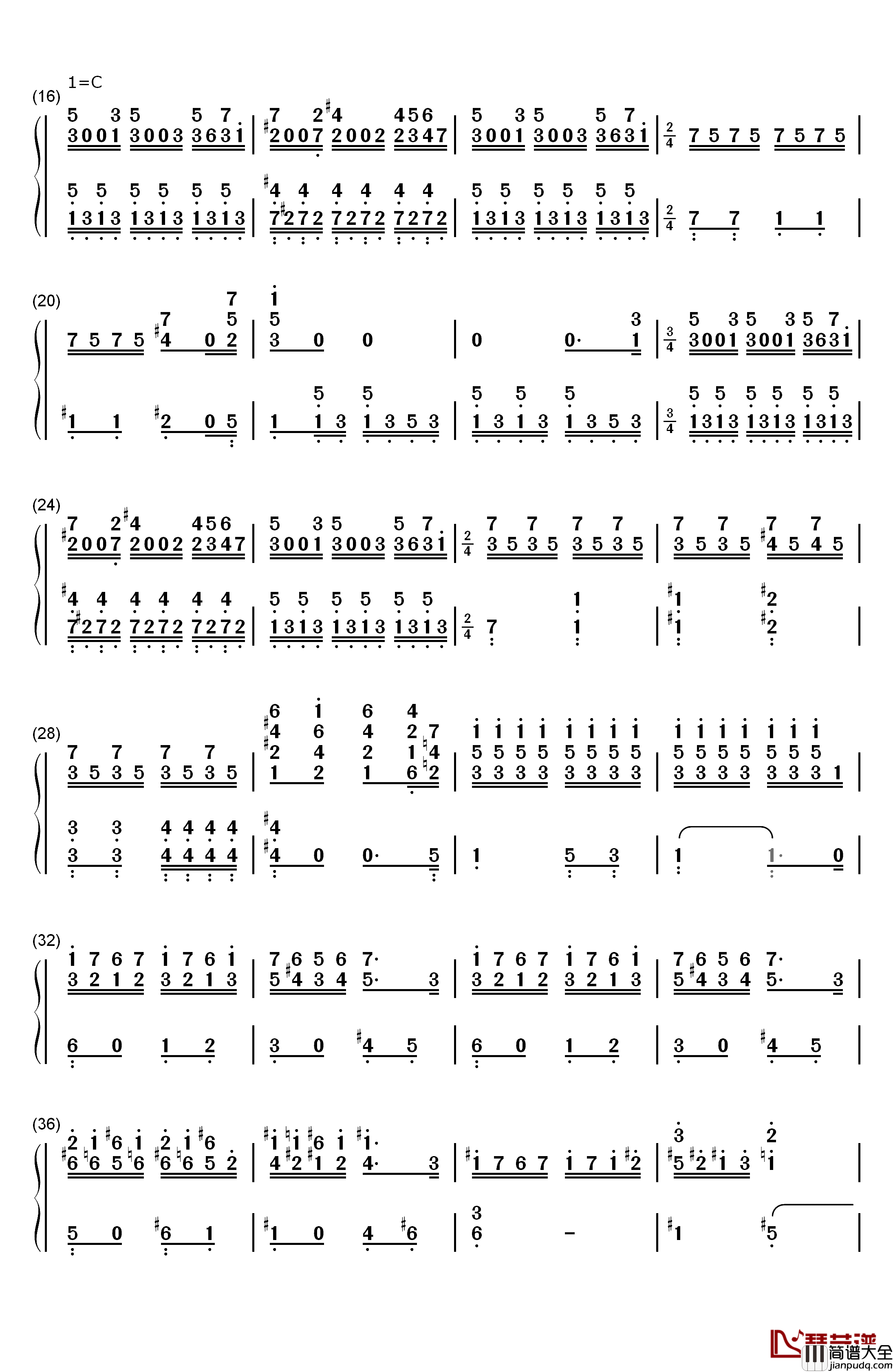 What's_This钢琴简谱_数字双手_Danny_Elfman