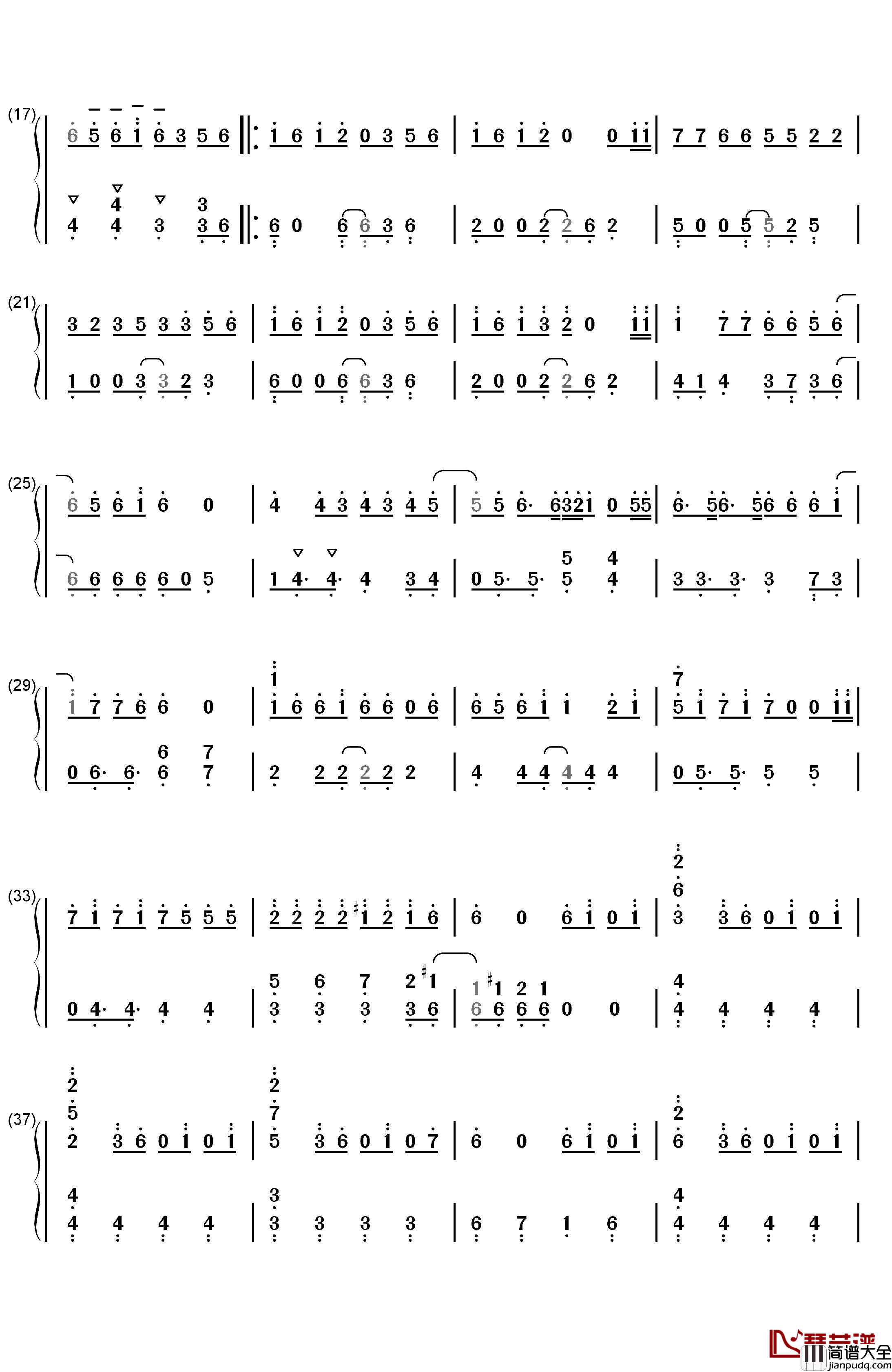 孤独兄弟钢琴简谱_数字双手_乃木坂46