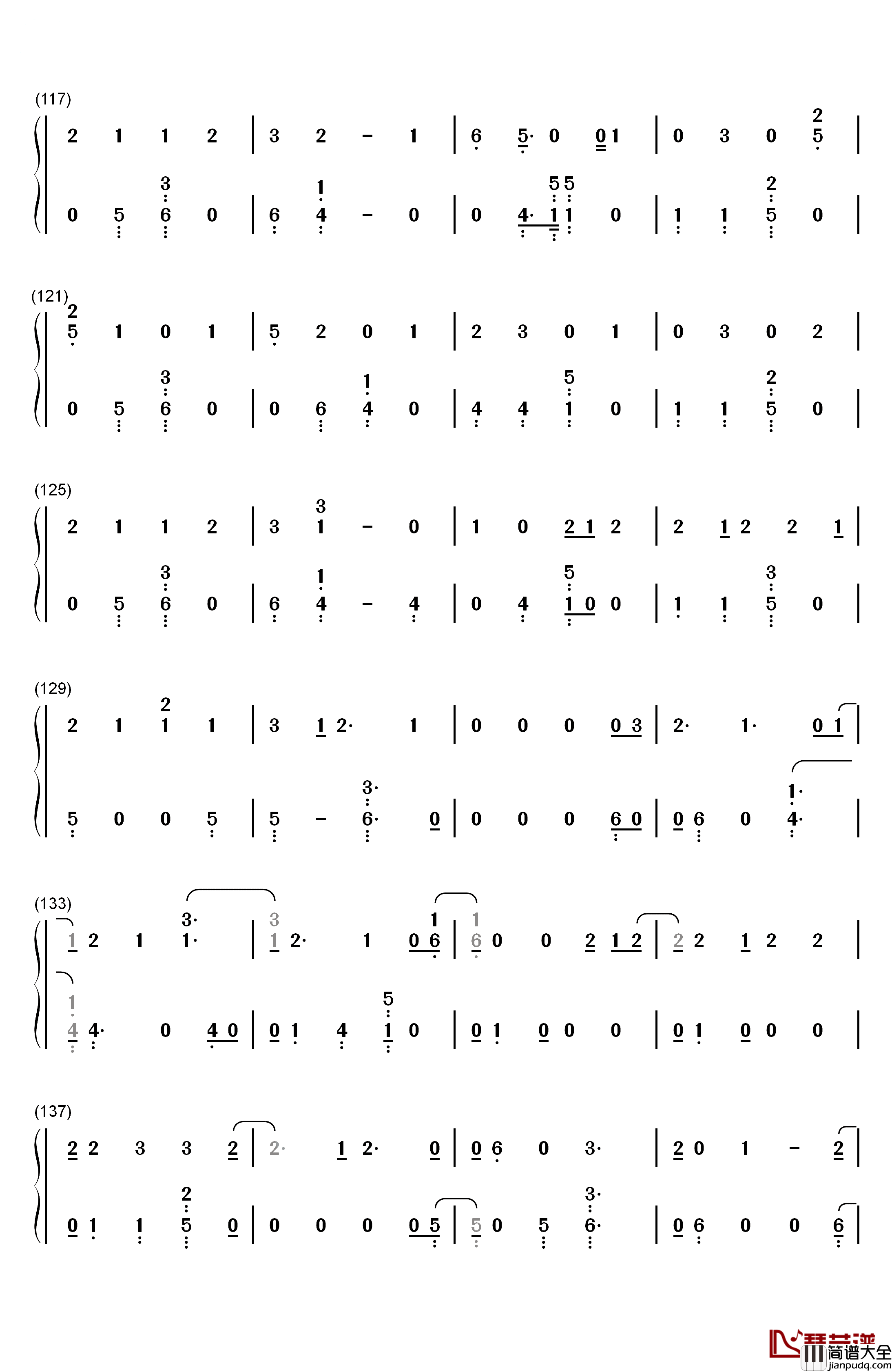 Magic_Shop钢琴简谱_数字双手_防弹少年团