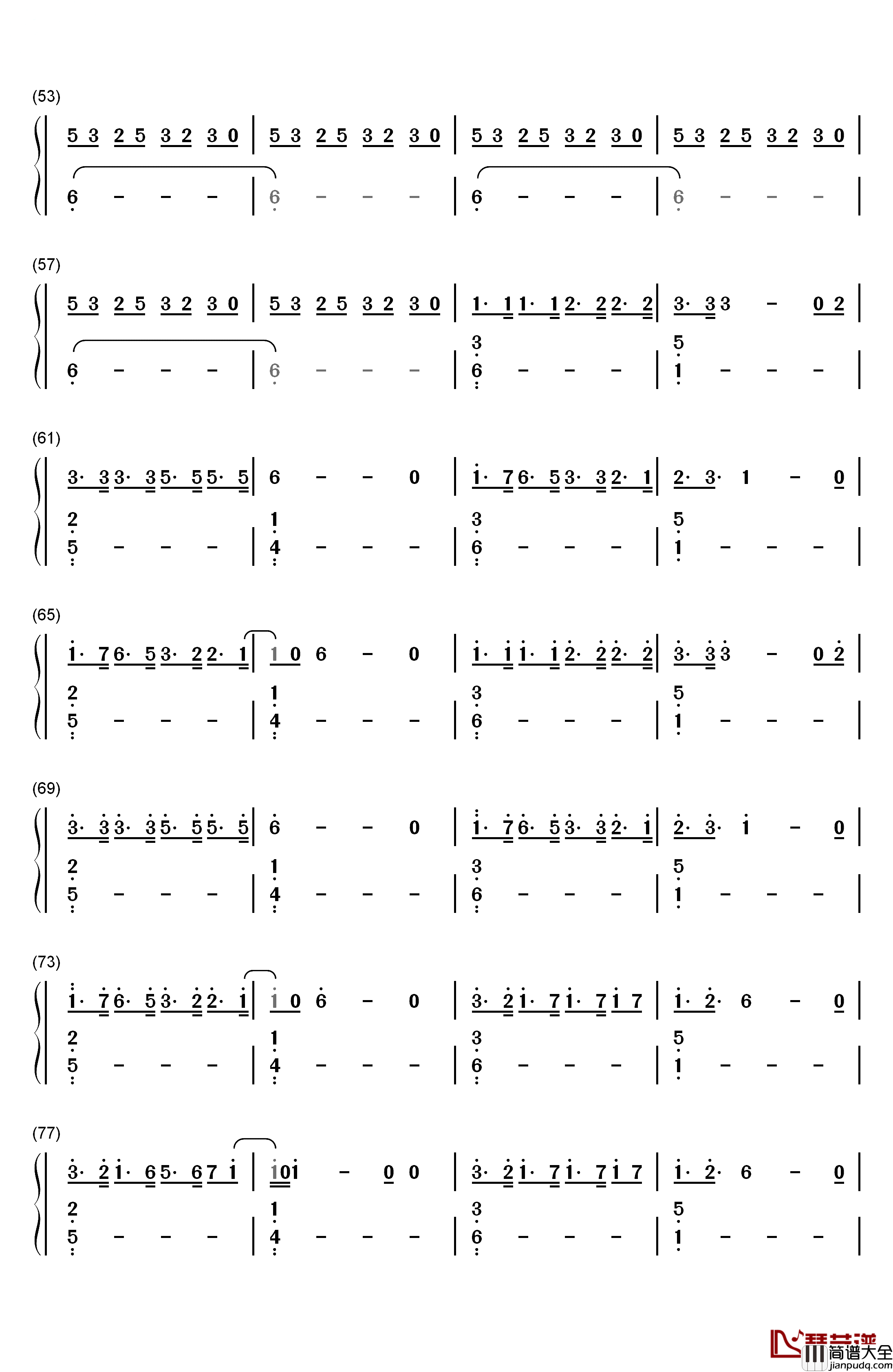 I_Could_Be_the_One钢琴简谱_数字双手_Avicii