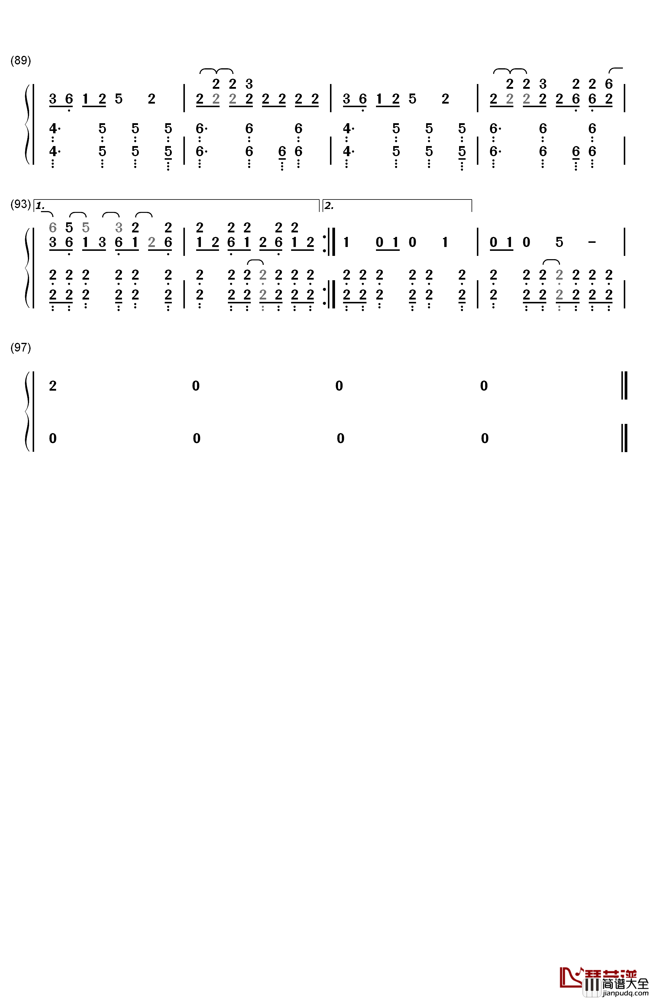 On_My_Mind钢琴简谱_数字双手_Ellie_Goulding