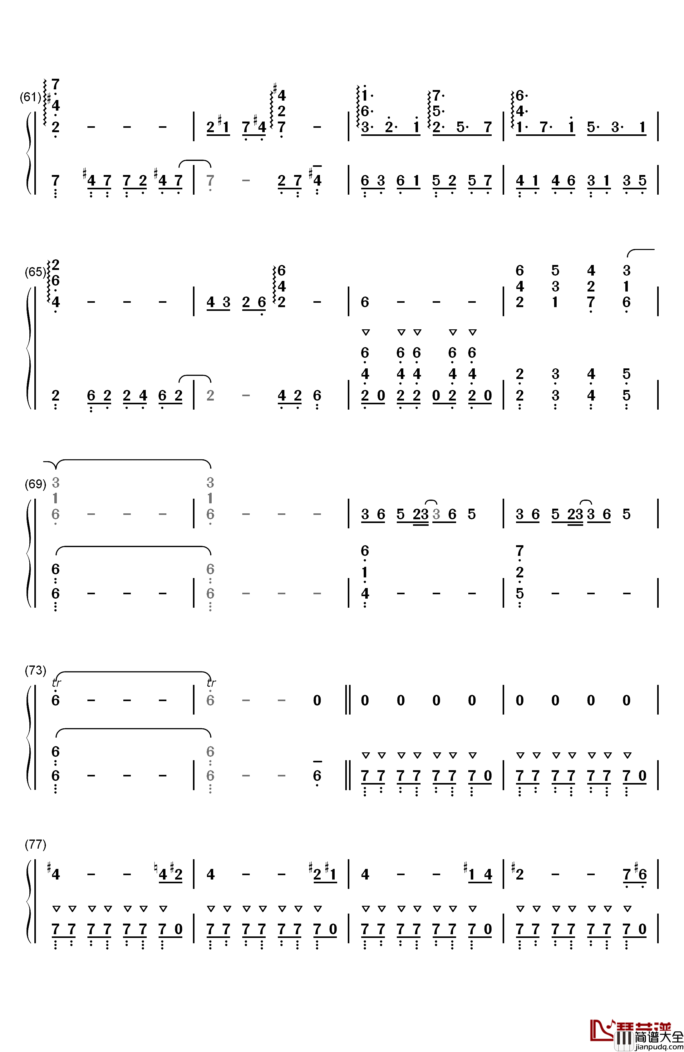 The_Man_With_The_Machine_Gun钢琴简谱_数字双手_植松伸夫