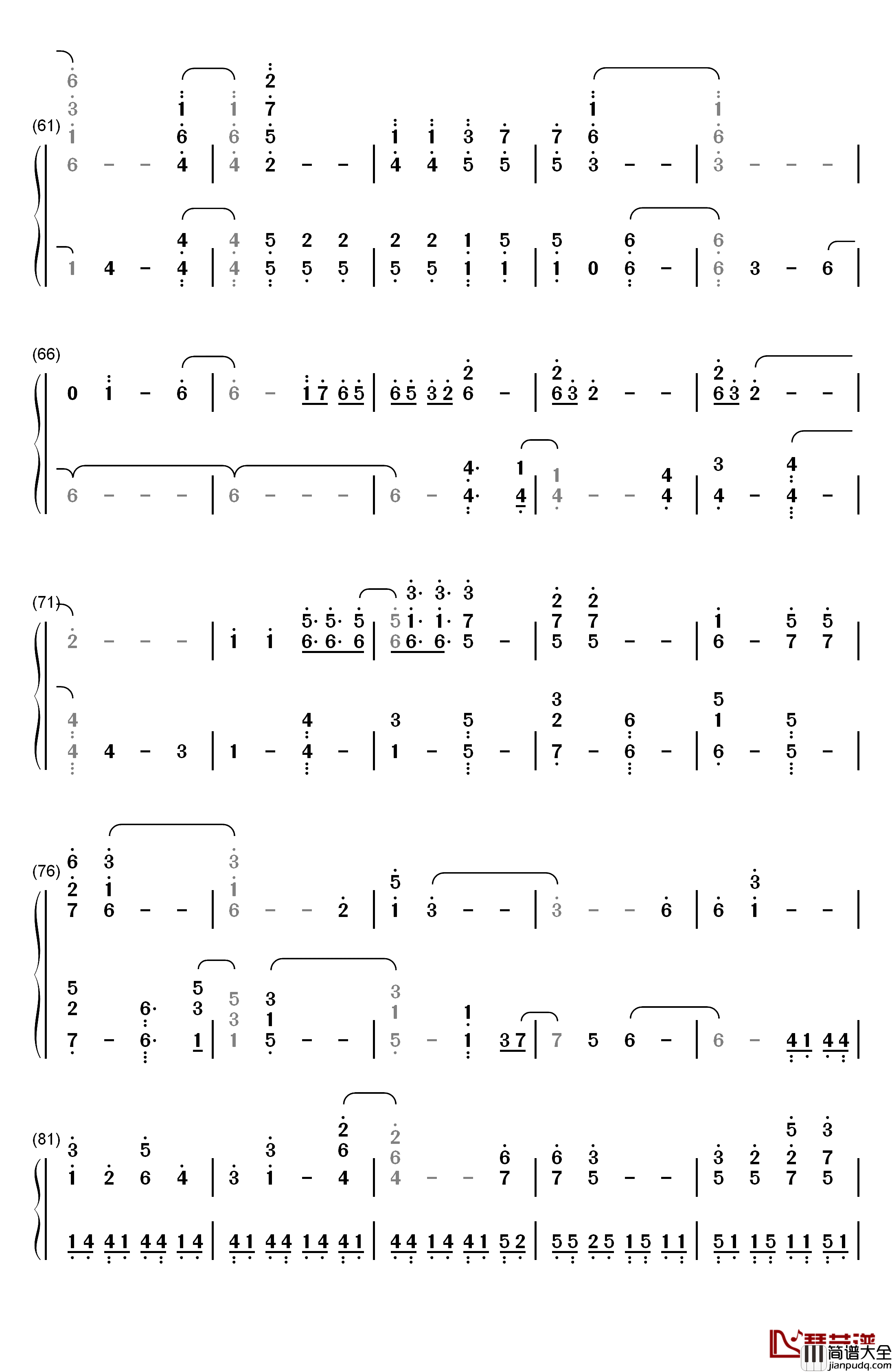 I_Need_Somebody钢琴简谱_数字双手_Day6