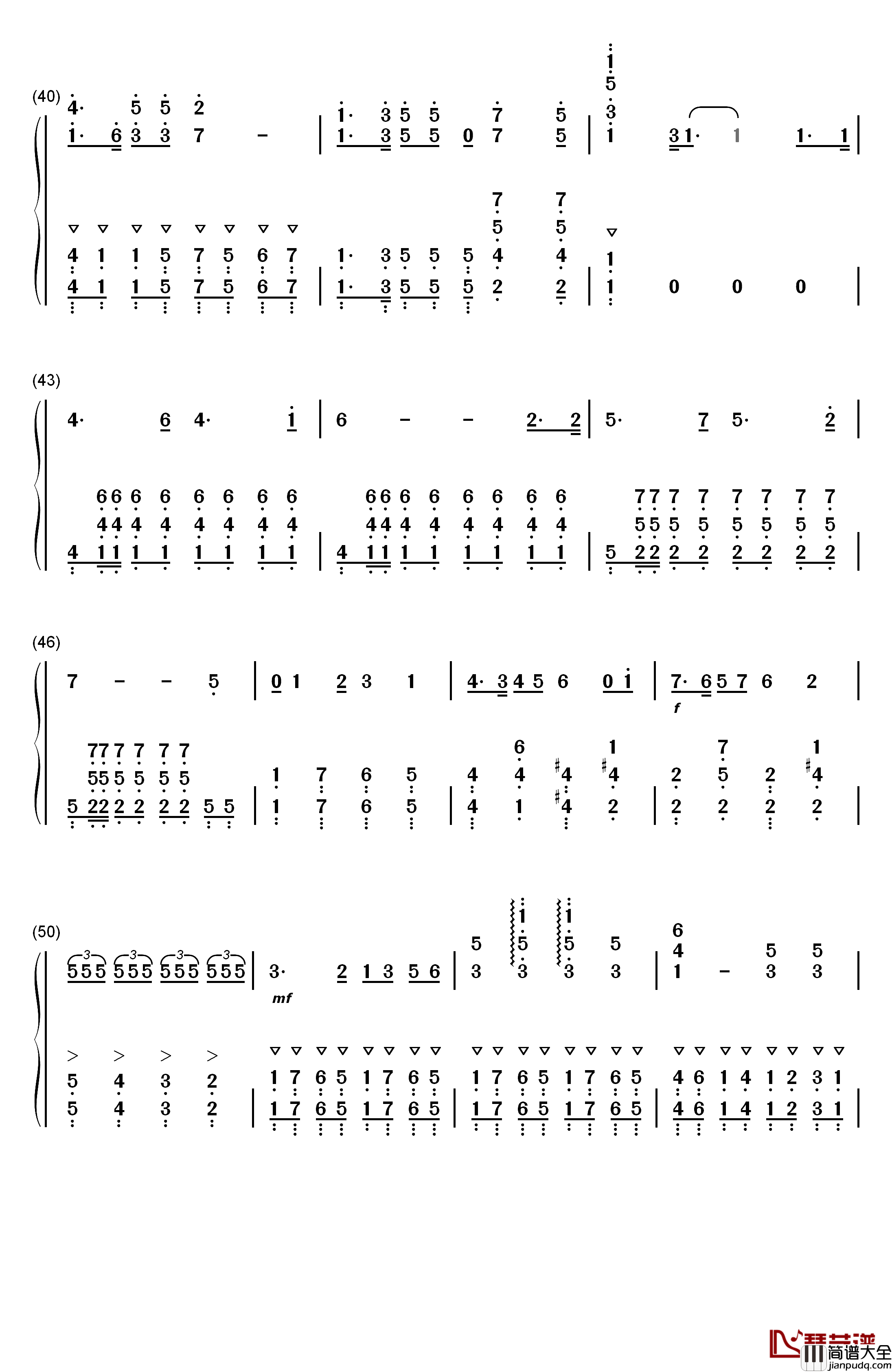 ウルトラセブンの歌钢琴简谱_数字双手_莳田尚昊