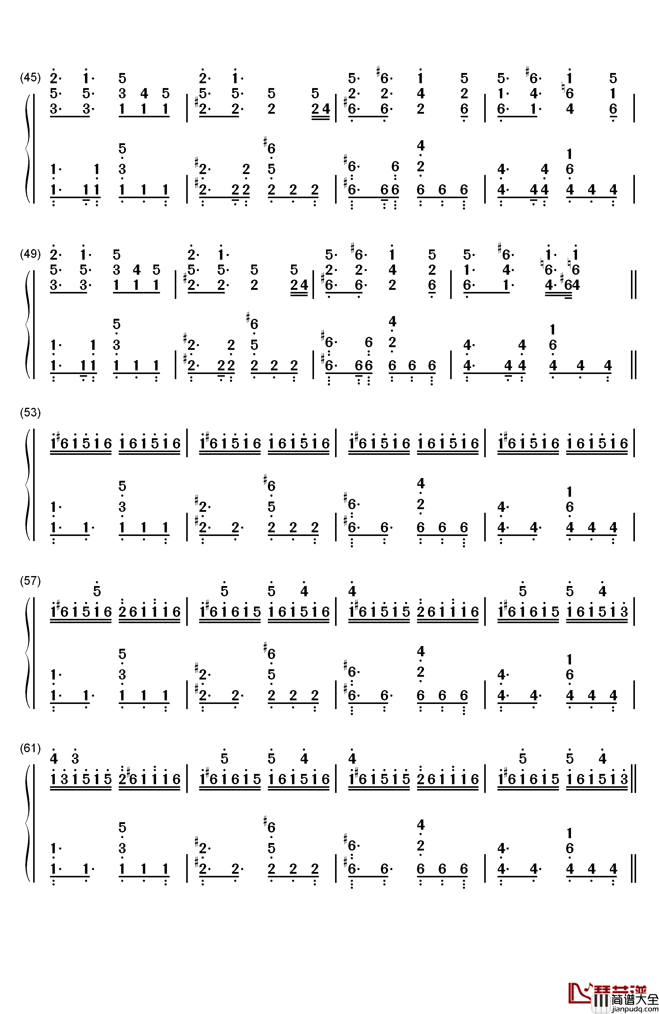 Let_Me_Go钢琴简谱_数字双手_Avril_Lavigne