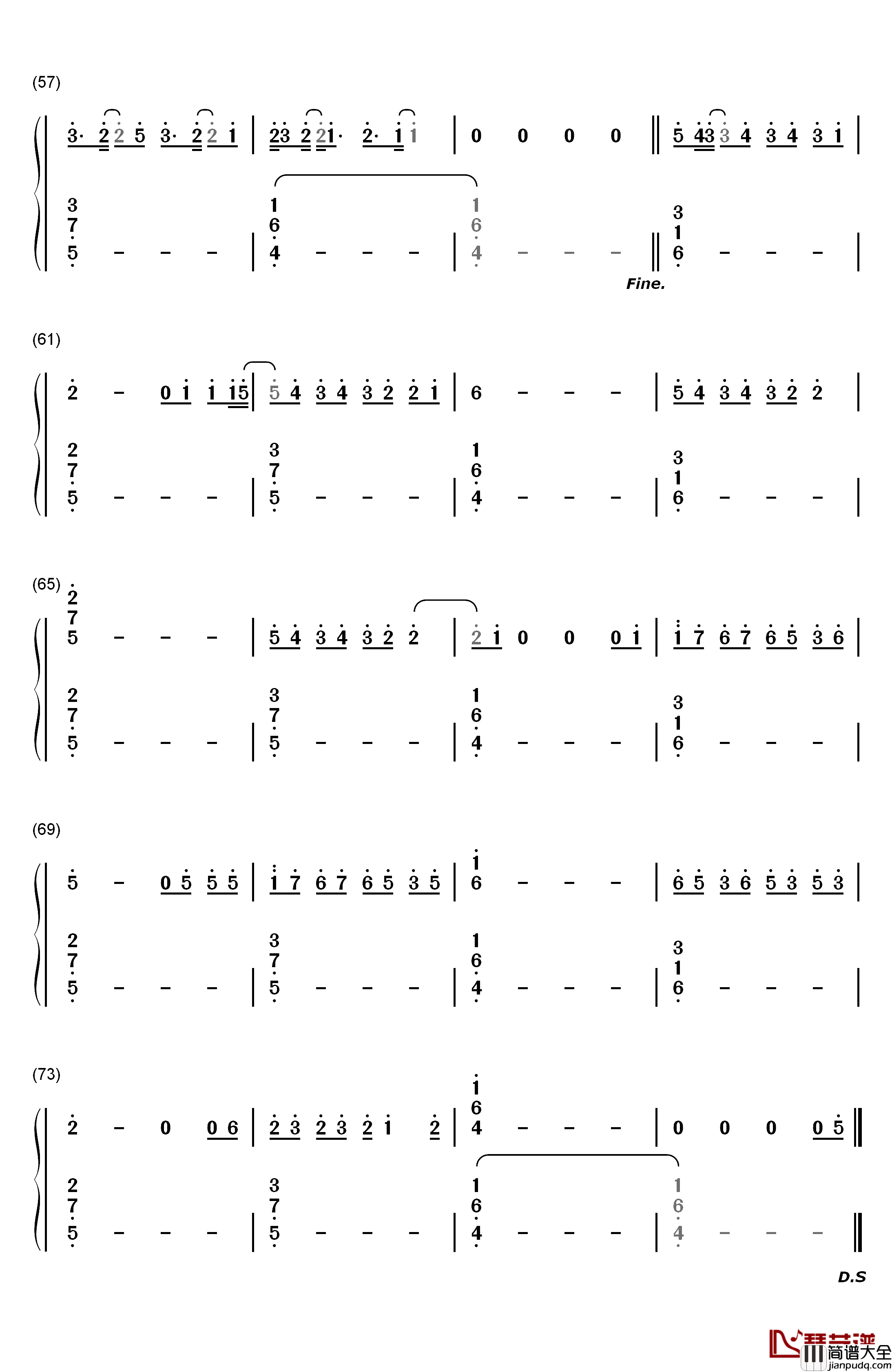 I_Hate_U__I_Love_U钢琴简谱_数字双手_Gnash