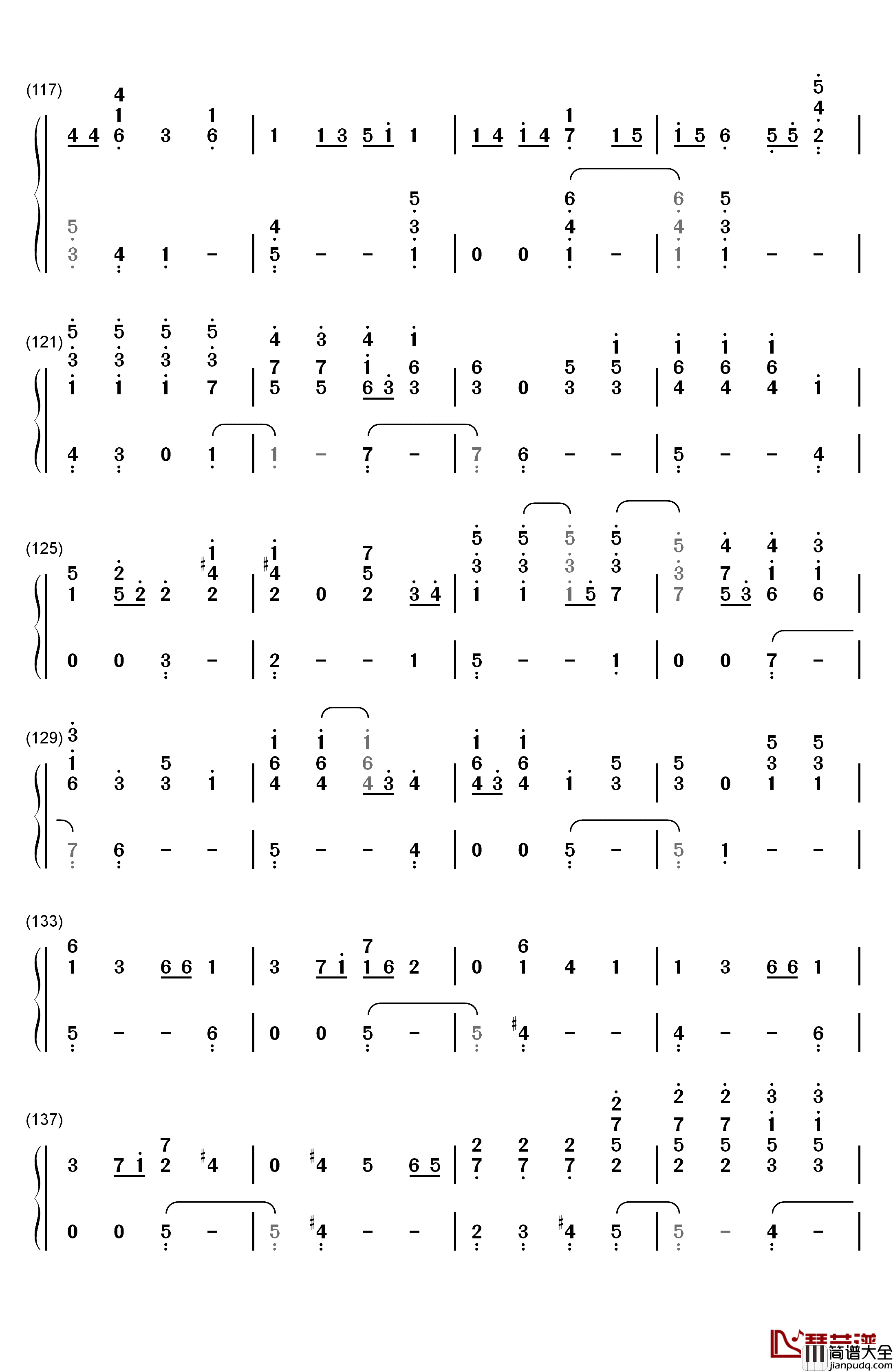 Piano_Man钢琴简谱_数字双手_Billy_Joel