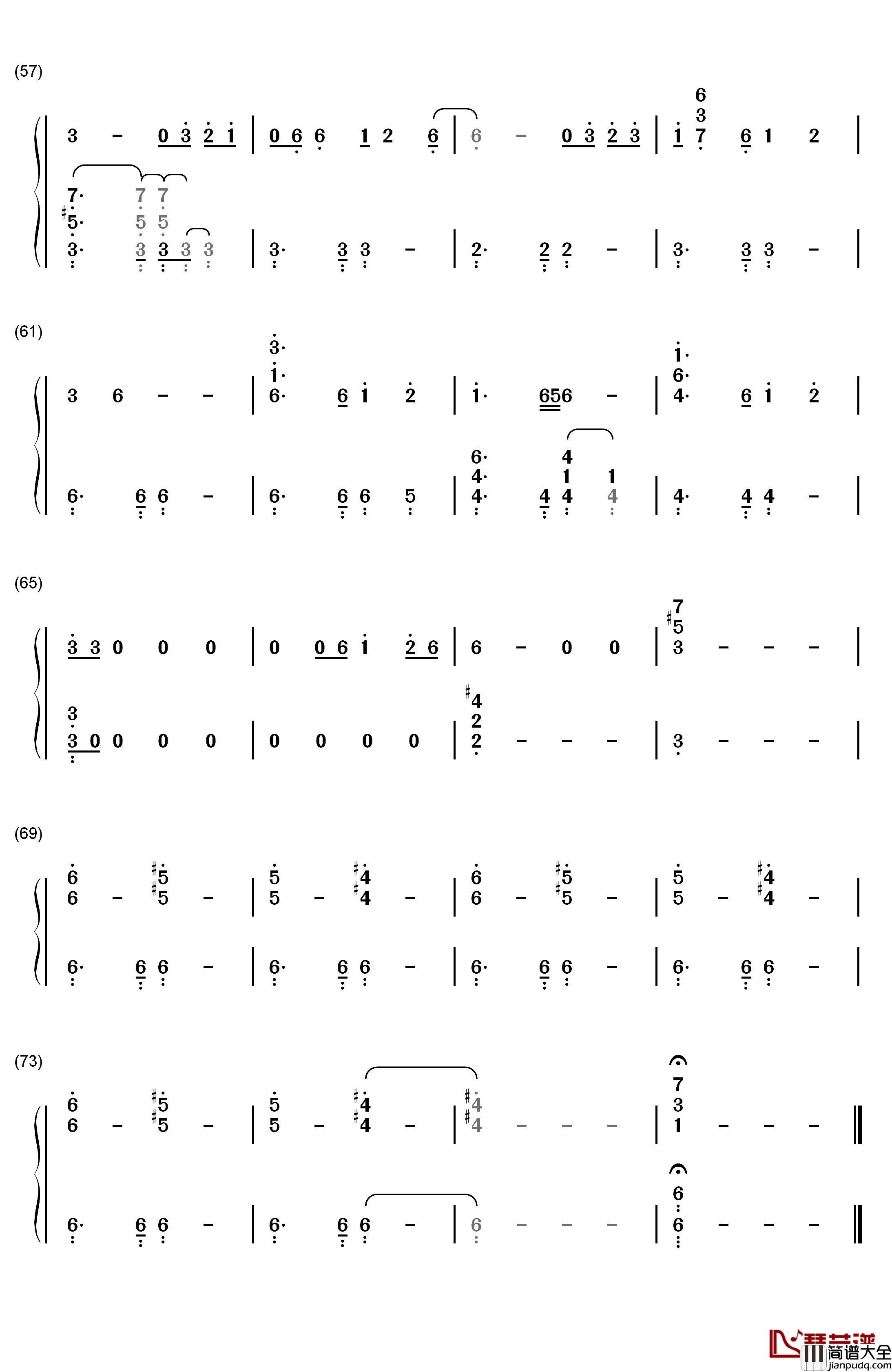 24钢琴简谱_数字双手_Lana_Del_Rey