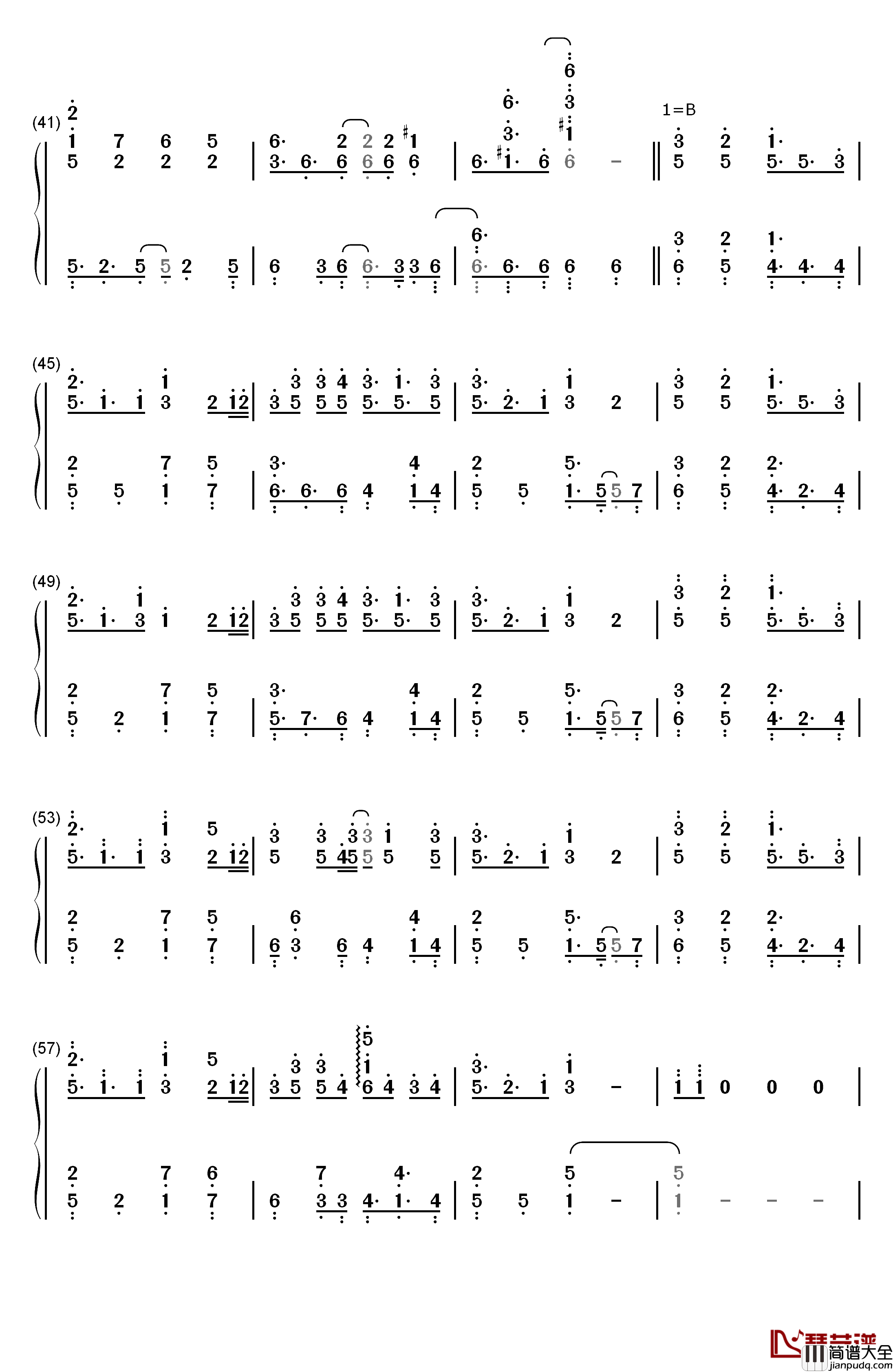 Get_Wild钢琴简谱_数字双手_TM_Network