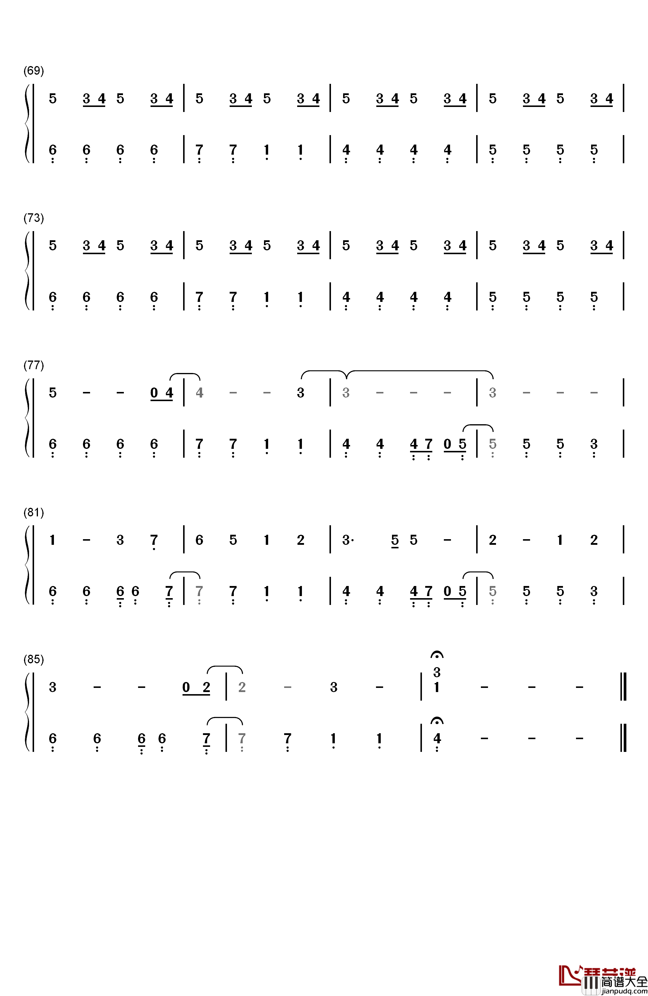 Signalize!钢琴简谱_数字双手_わか、ふうり、すなお、りすこ_from_STAR☆ANIS