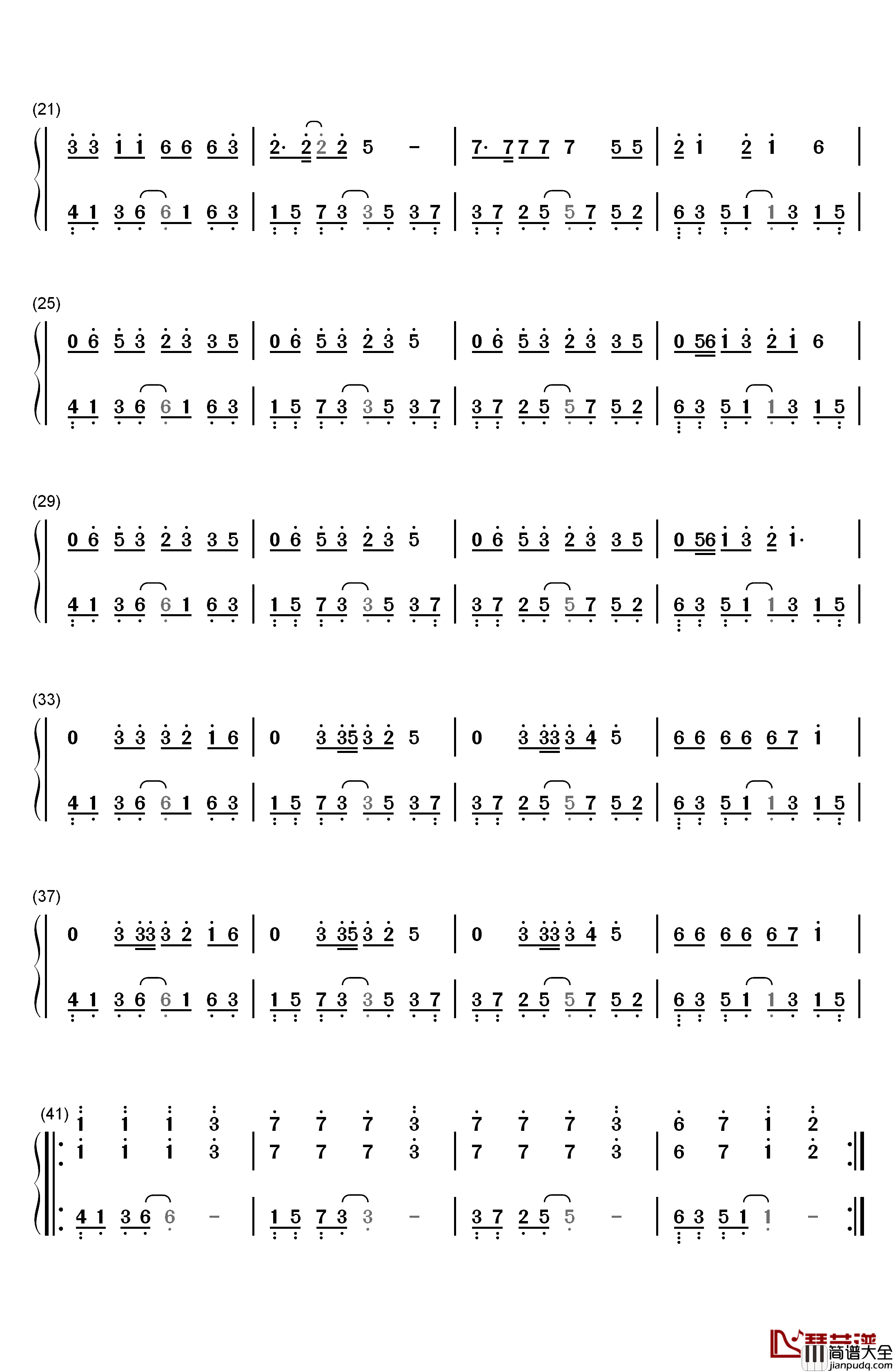 红昭愿钢琴简谱_数字双手_音阙诗听