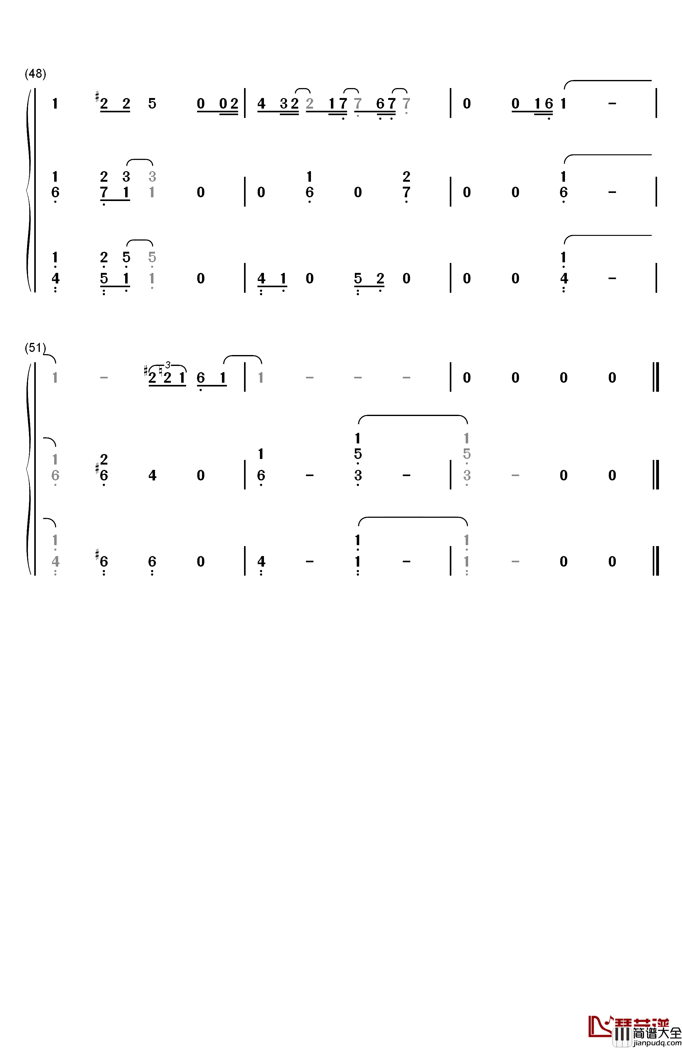 Always_Remember_Us_This_Way钢琴简谱_数字双手_Lady_Gaga