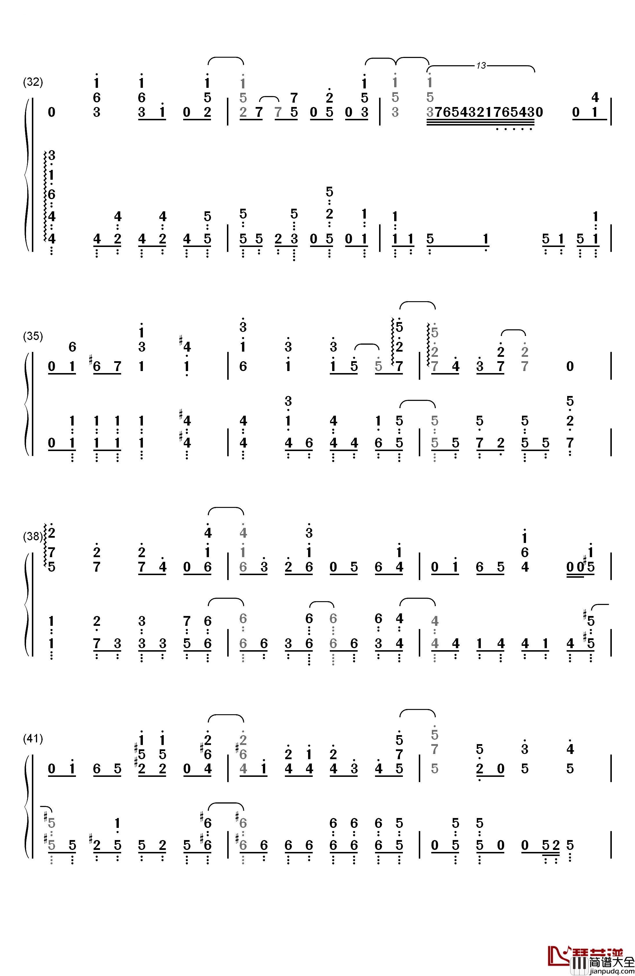 Step_by_Step_Up钢琴简谱_数字双手_Fourfolium