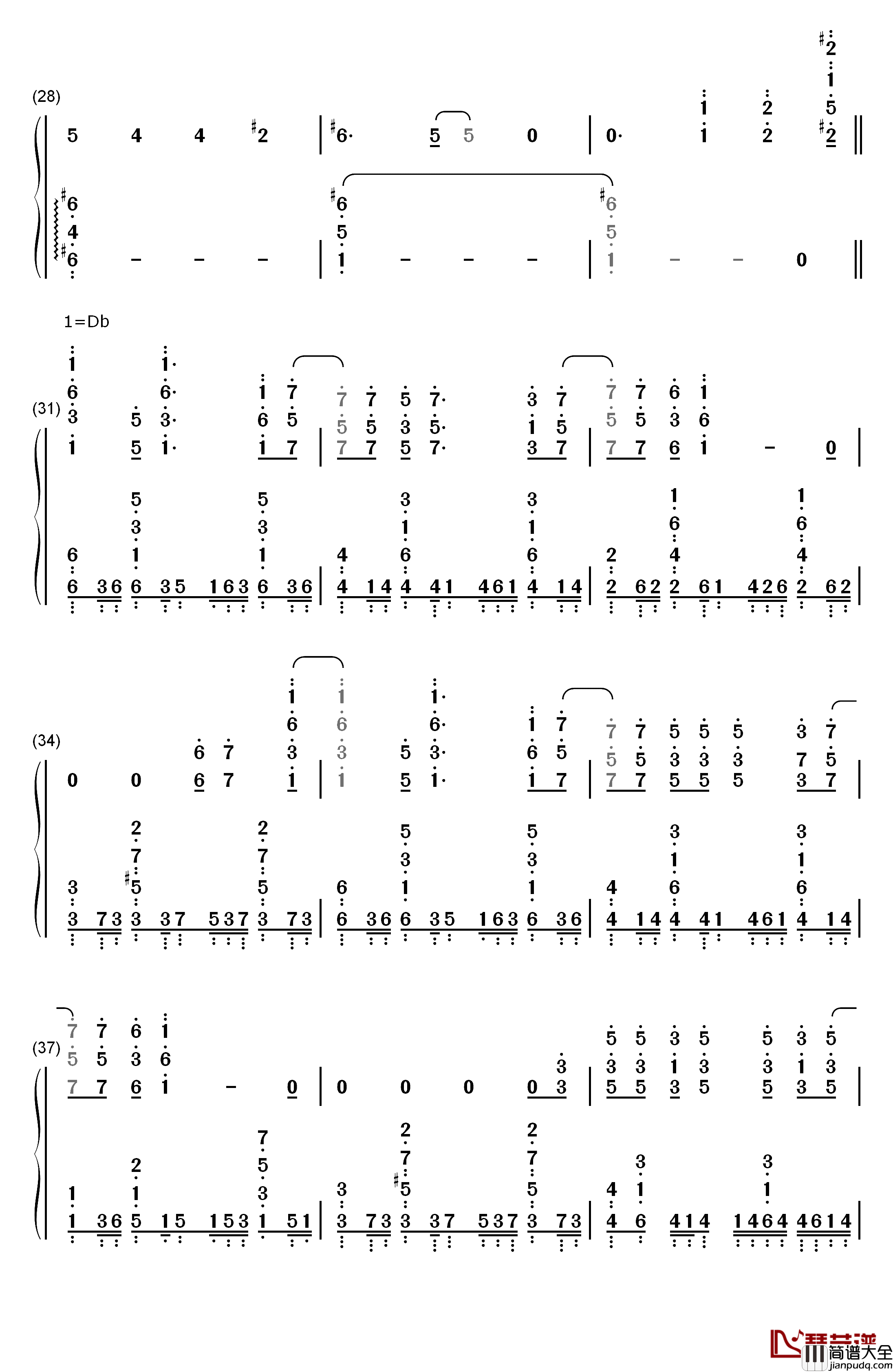 X.U.钢琴简谱_数字双手_SawanoHiroyuki[nZk]:Gemie