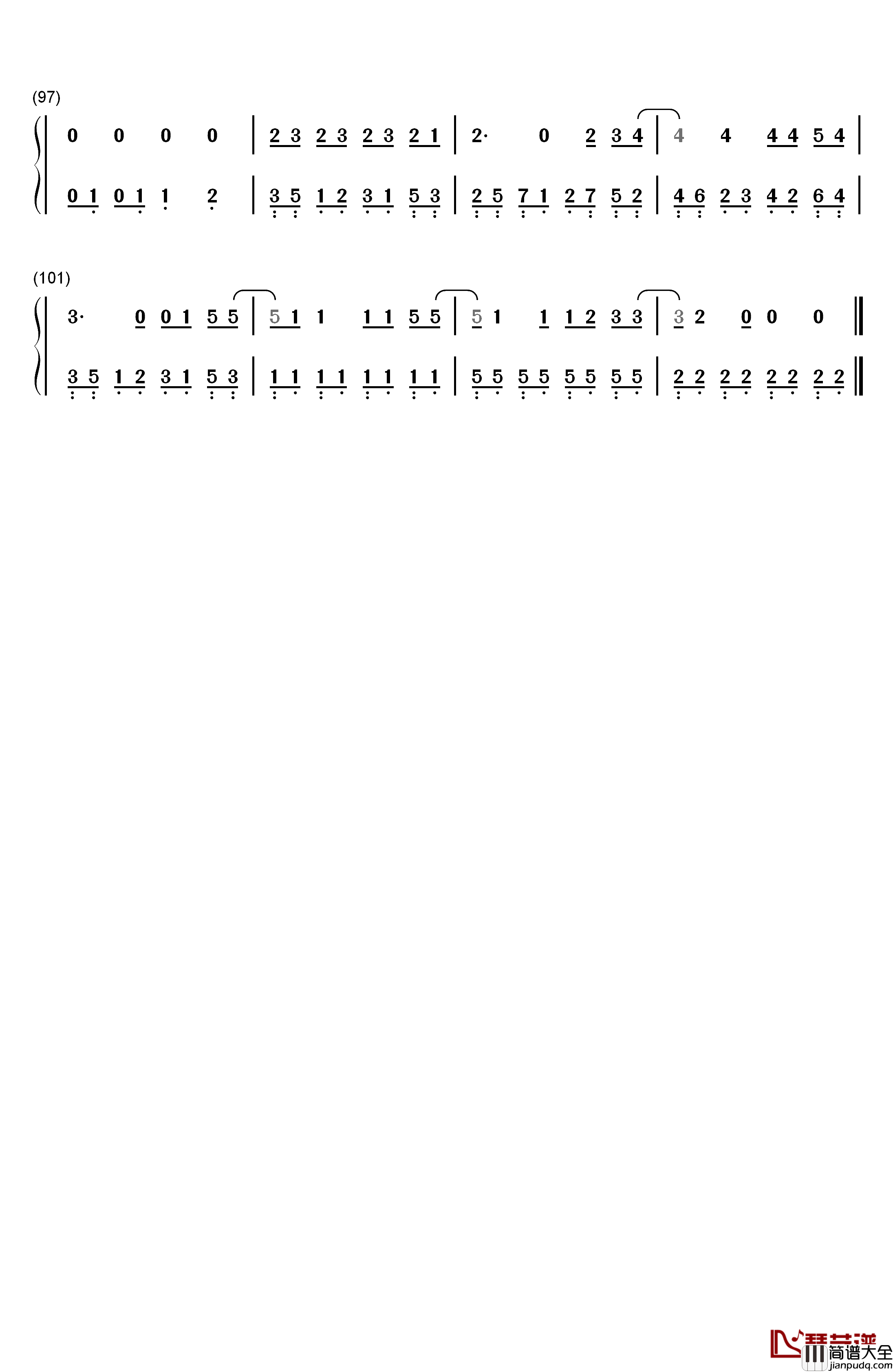 Let's_Not_Fall_in_Love钢琴简谱_数字双手_Big_Bang