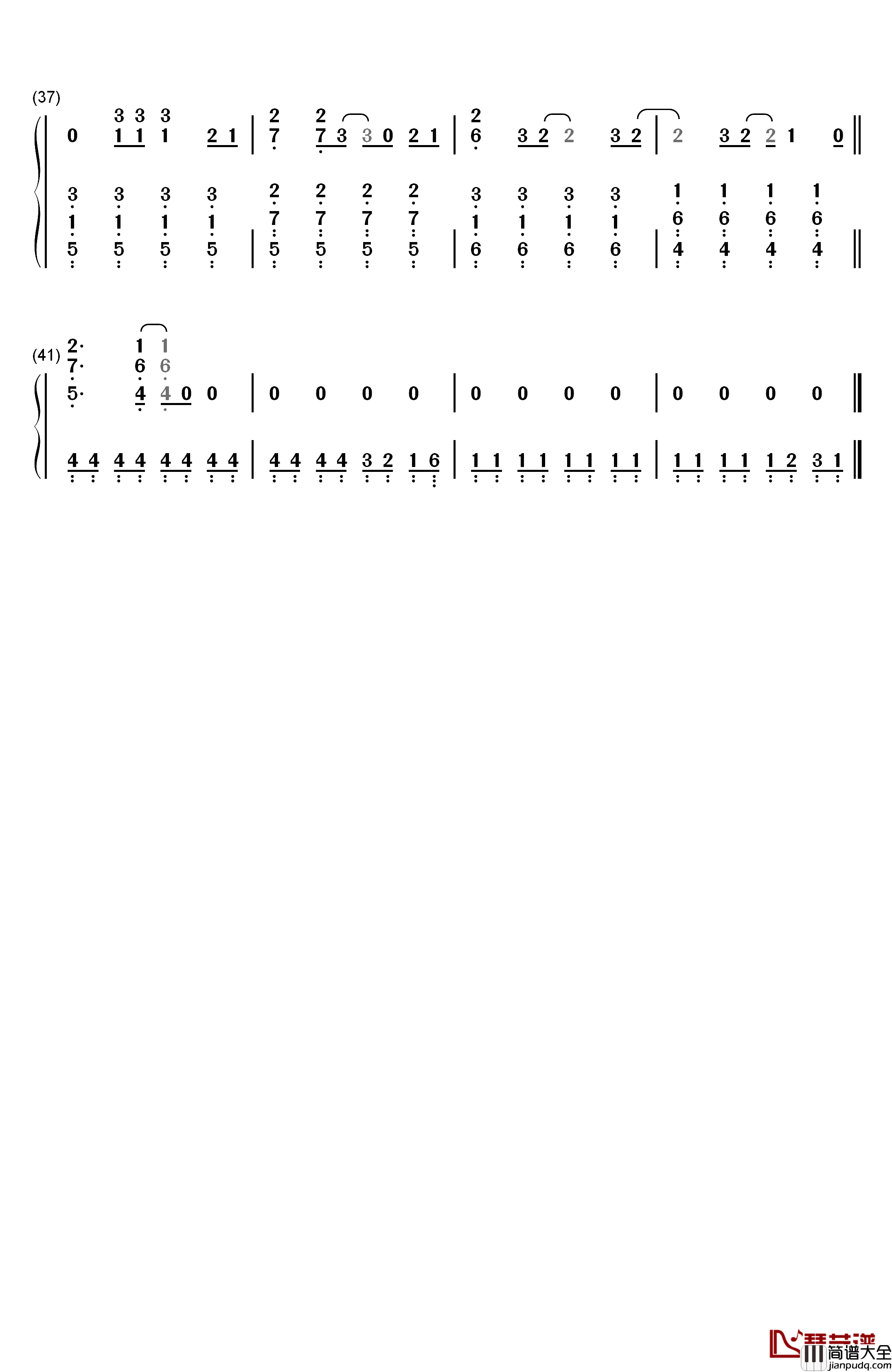 Don't_Stop_Believing钢琴简谱_数字双手_Journey