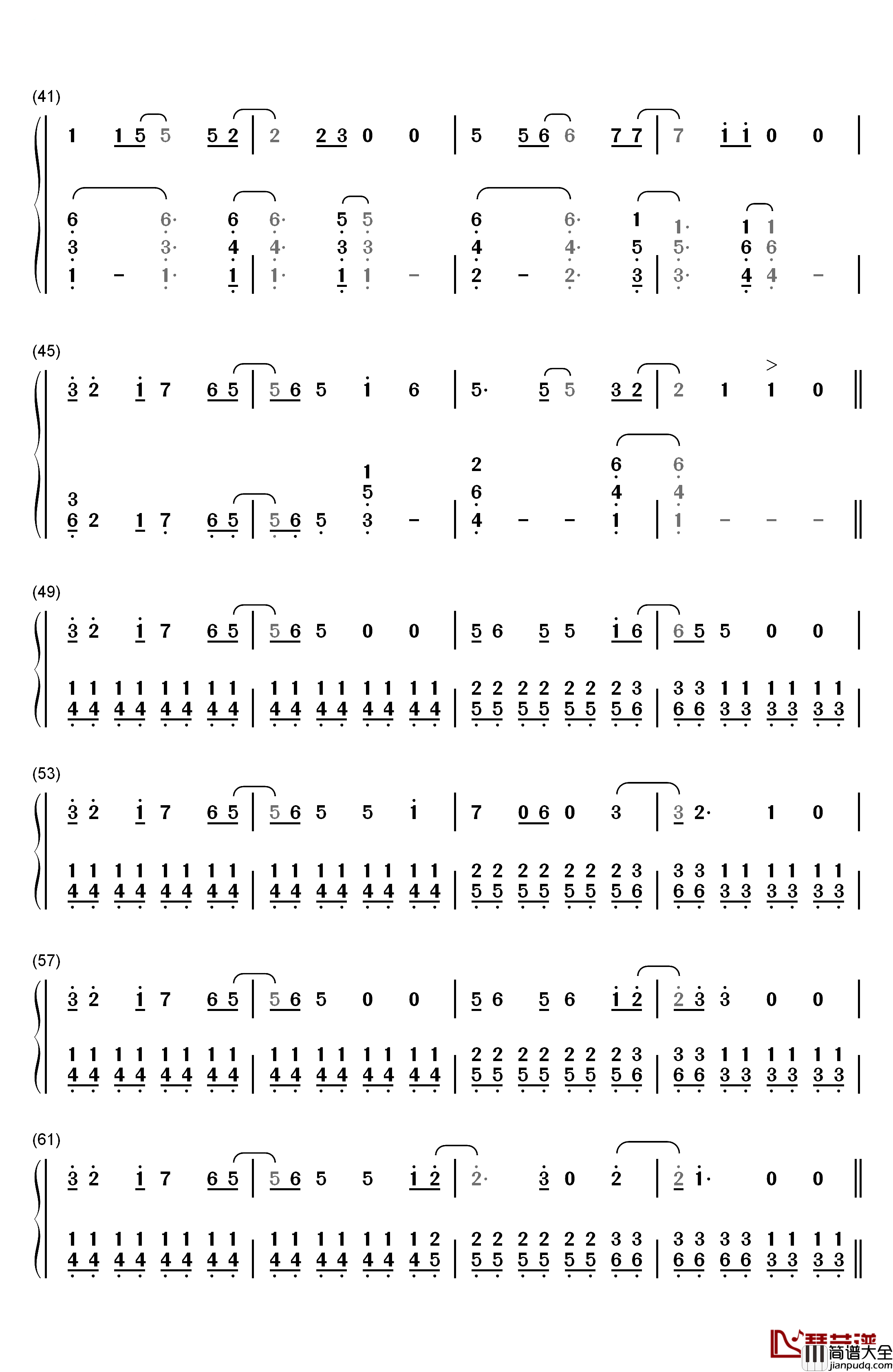 Stay_the_Night钢琴简谱_数字双手_Zedd&Hayley_Williams
