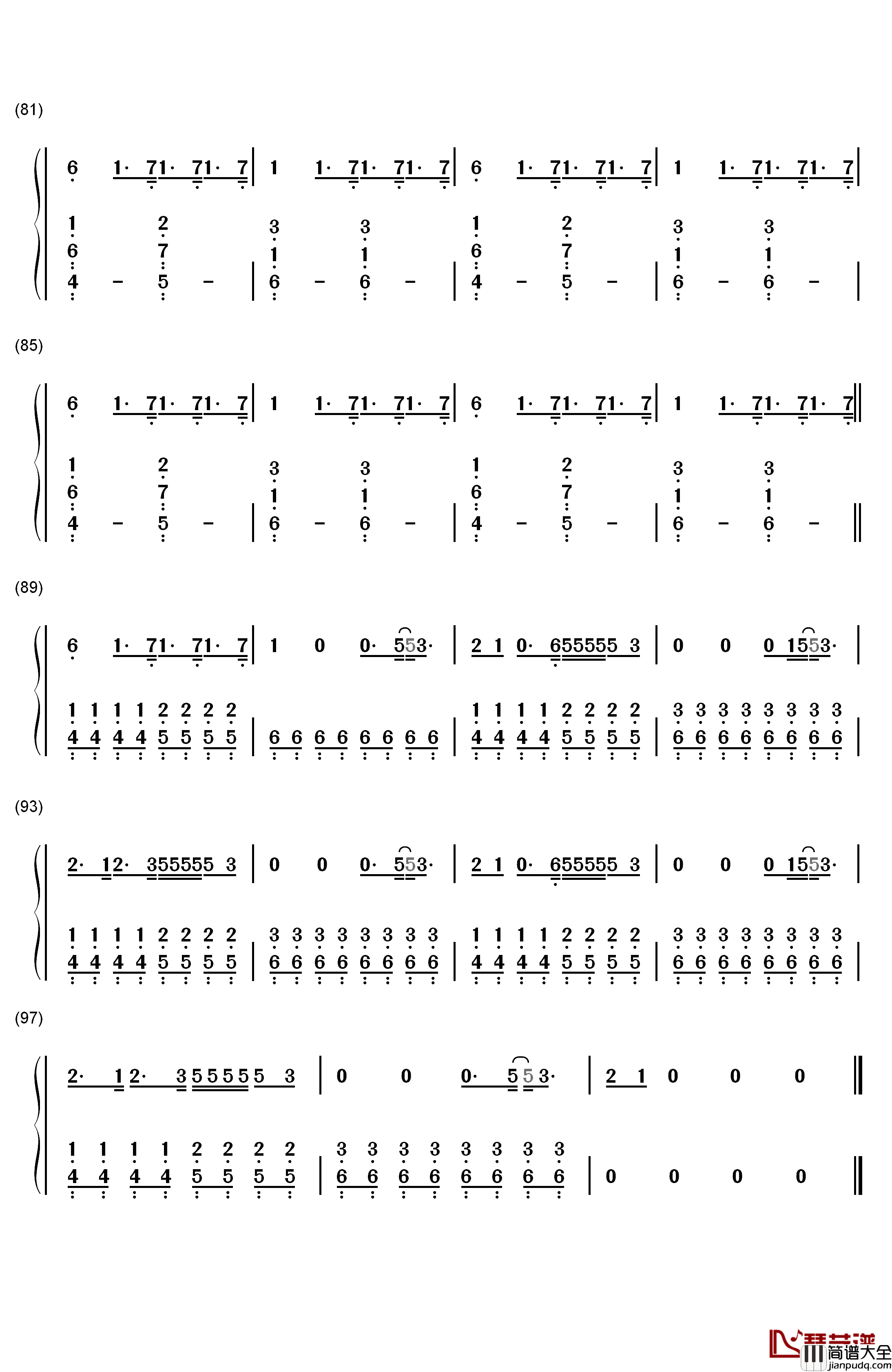 Bloodstream钢琴简谱_数字双手_Ed_Sheeran