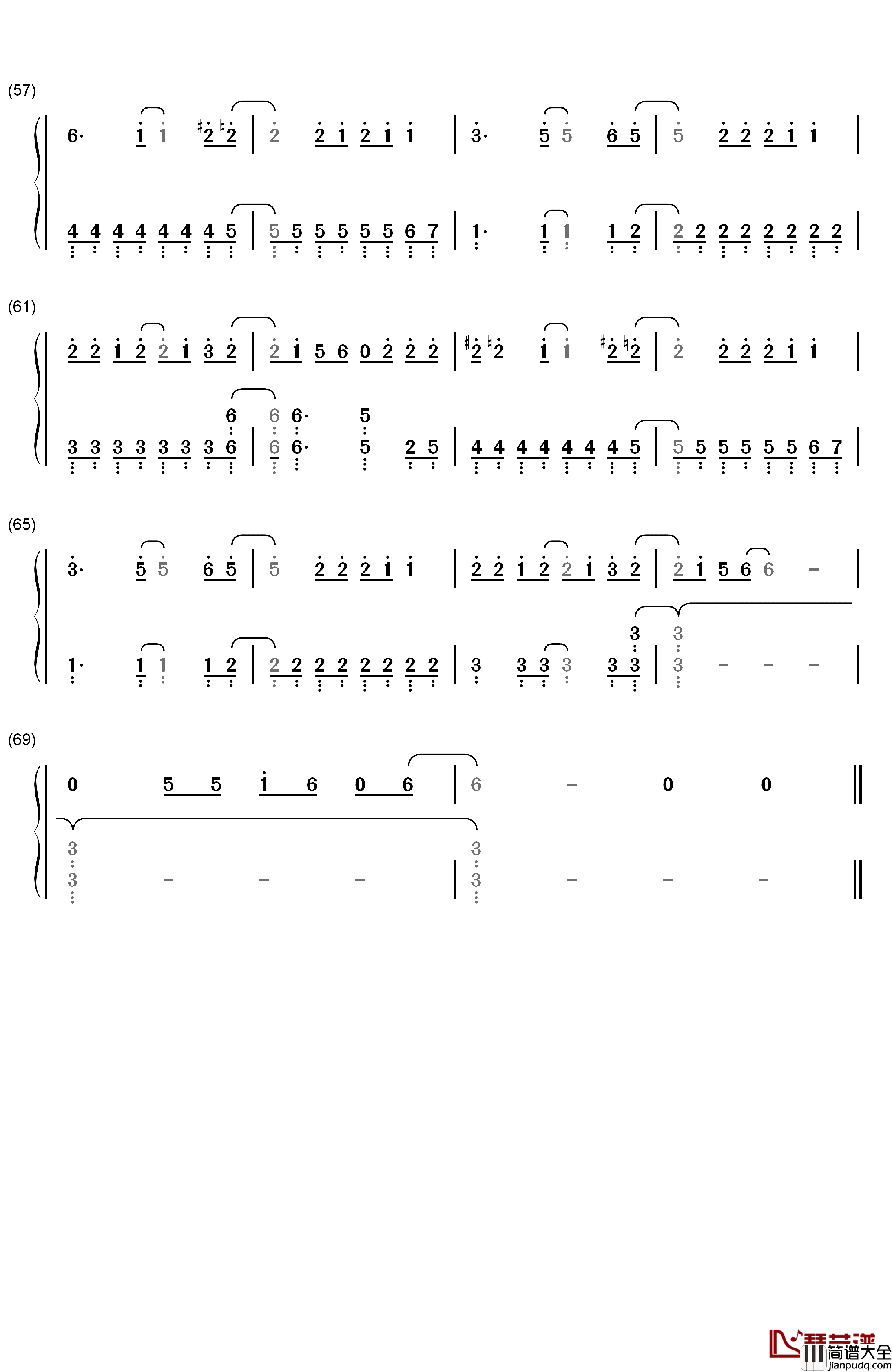 For_a_Better_Day钢琴简谱_数字双手_Avicii