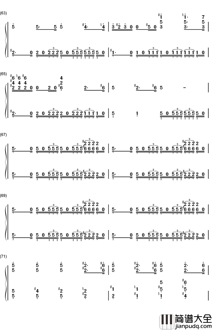 The_Imperial_March钢琴简谱_数字双手_John_Williams