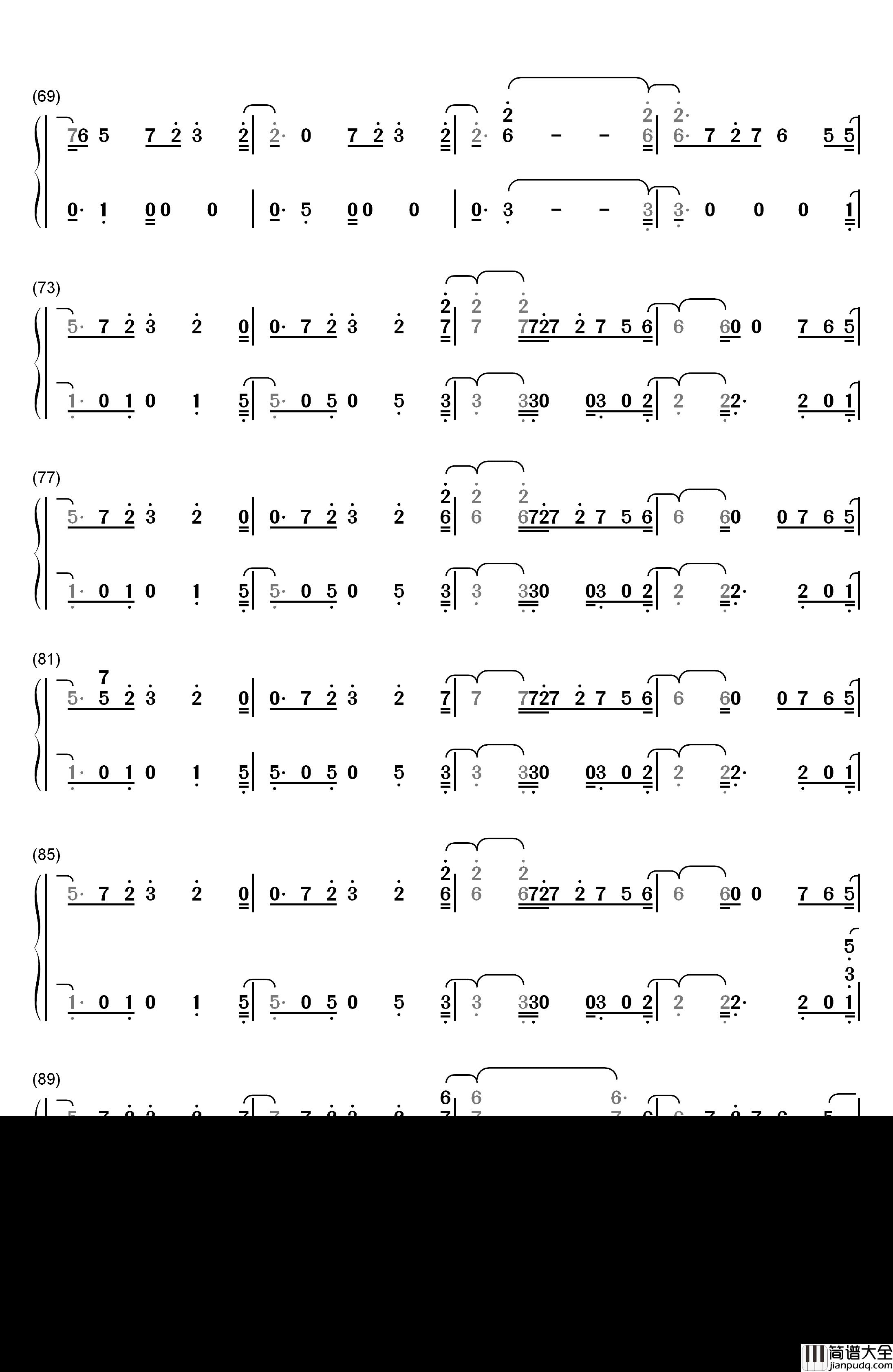 Just_Hold_On钢琴简谱_数字双手_Steve_Aoki_and_Louis_Tomlinson